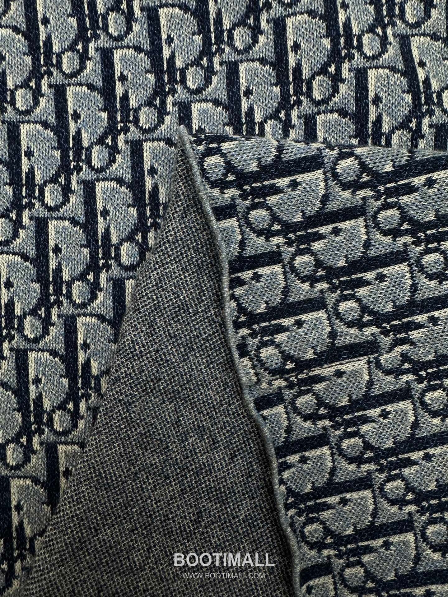 Louis Vuitton Oblique Jacquard Tee Cotton Blue T-Shirt 루이비통 오블리크 자카드 티 코튼 블루 반소매 티셔츠 15