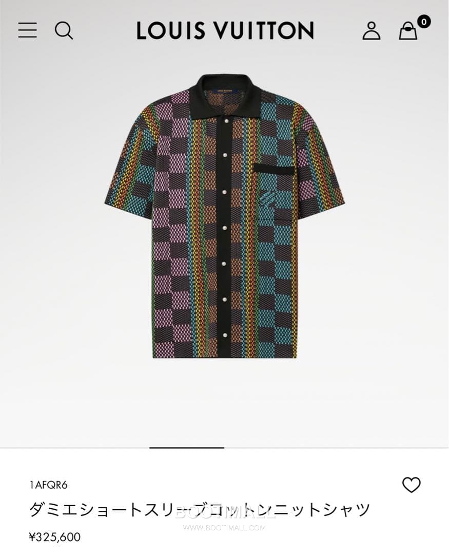 Louis Vuitton Damier Jacquard Short Cotton Black Shirt 루이비통 다미에 자카드 반팔 코튼 블랙 셔츠 1