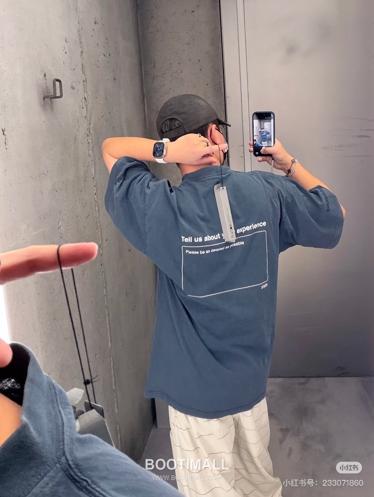 Balenciaga Star Embroidery Tee Cotton Blue T-Shirt 발렌시아가 스타 자수 티 코튼 블루 반팔 티셔츠 2