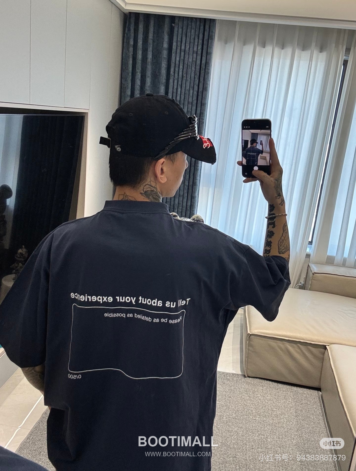 Balenciaga Star Embroidery Tee Cotton Blue T-Shirt 발렌시아가 스타 자수 티 코튼 블루 반팔 티셔츠 7