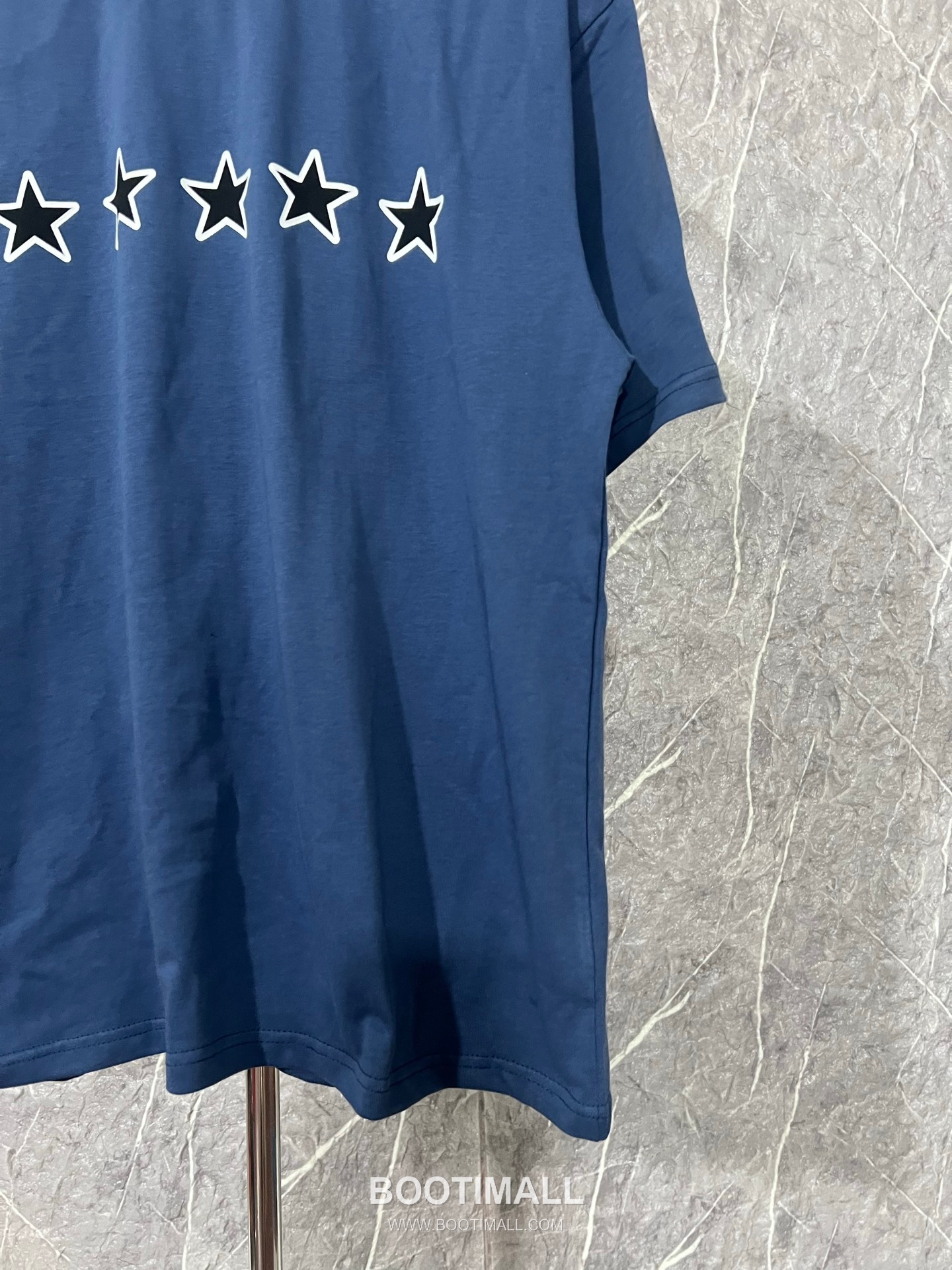 Balenciaga Star Embroidery Tee Cotton Blue T-Shirt 발렌시아가 스타 자수 티 코튼 블루 반팔 티셔츠 13