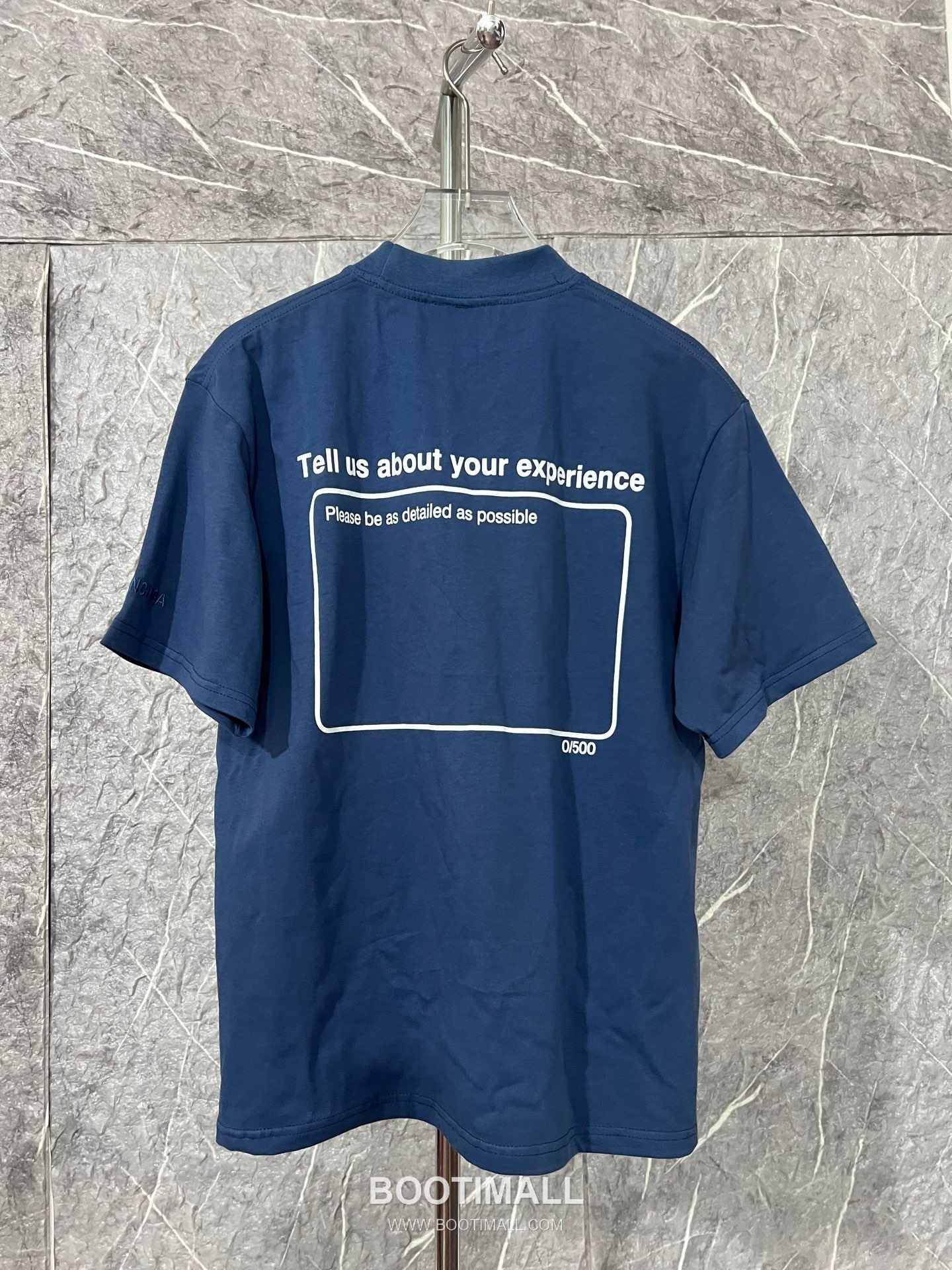 Balenciaga Star Embroidery Tee Cotton Blue T-Shirt 발렌시아가 스타 자수 티 코튼 블루 반팔 티셔츠 15