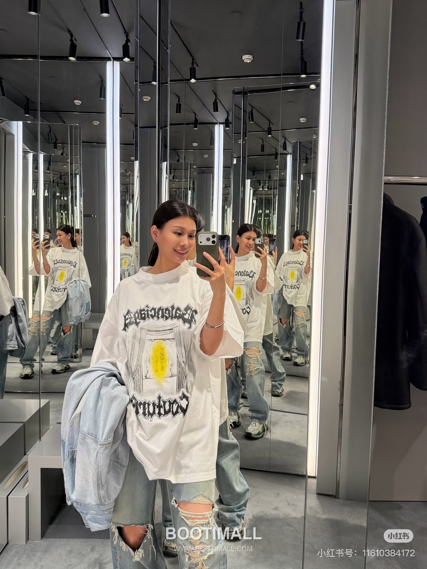 Balenciaga Dark Rock Graffiti Tee Black T-Shirt 발렌시아가 다크 록 그래피티 티 블랙 반소매 티셔츠 4