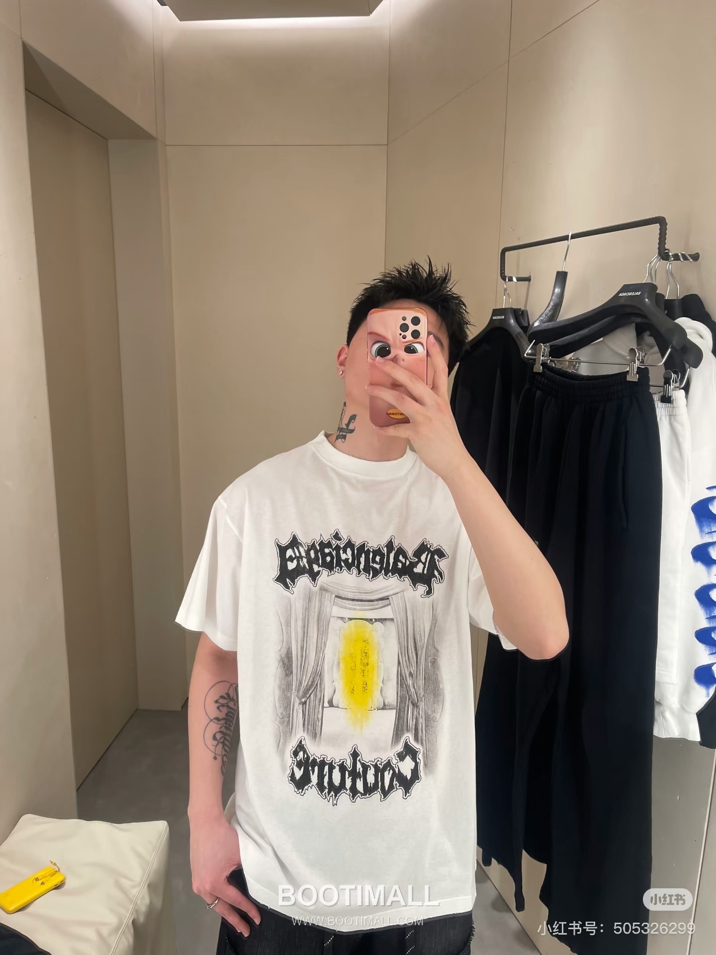 Balenciaga Dark Rock Graffiti Tee Black T-Shirt 발렌시아가 다크 록 그래피티 티 블랙 반소매 티셔츠 6