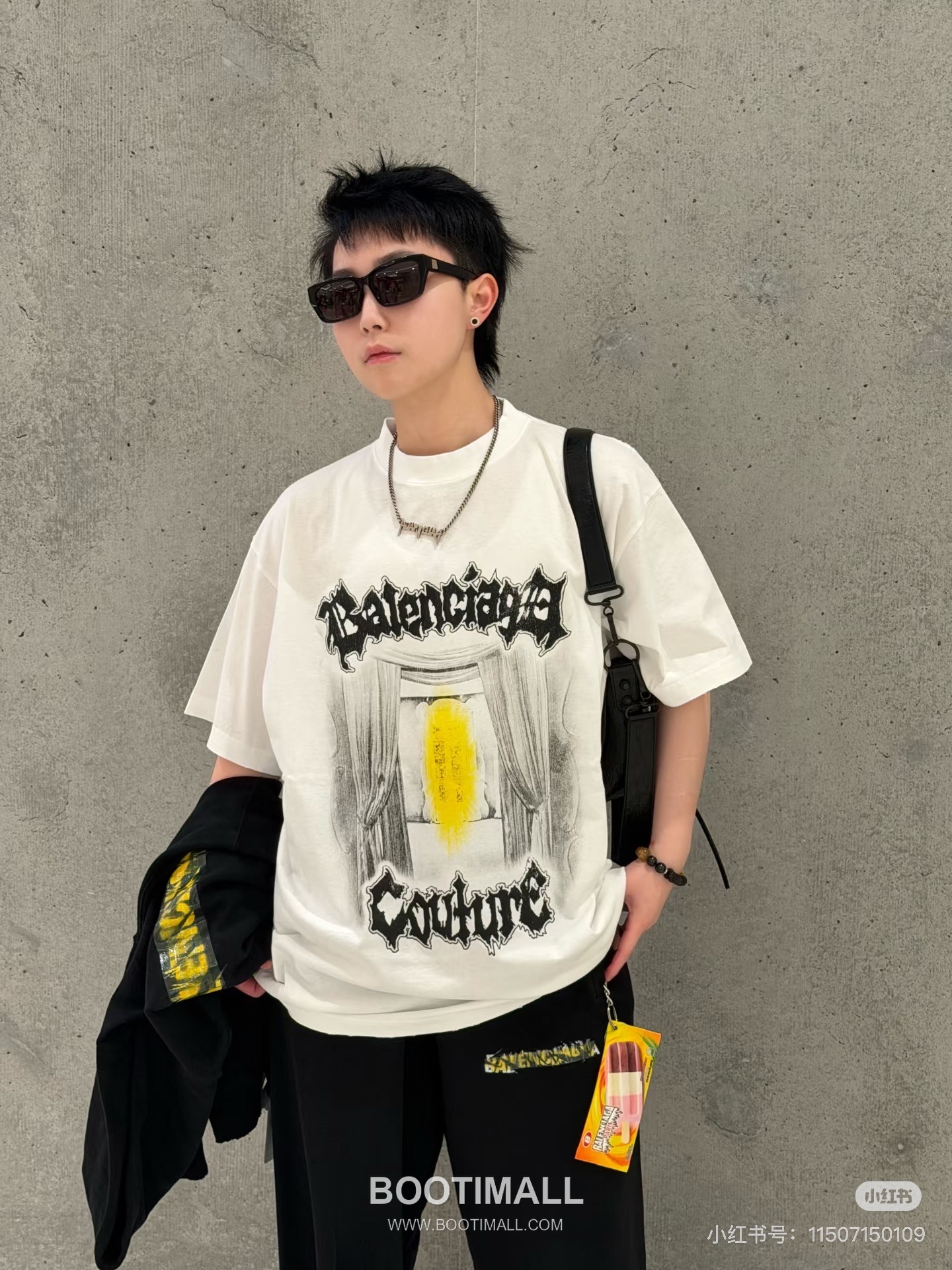 Balenciaga Dark Rock Graffiti Tee Black T-Shirt 발렌시아가 다크 록 그래피티 티 블랙 반소매 티셔츠 7