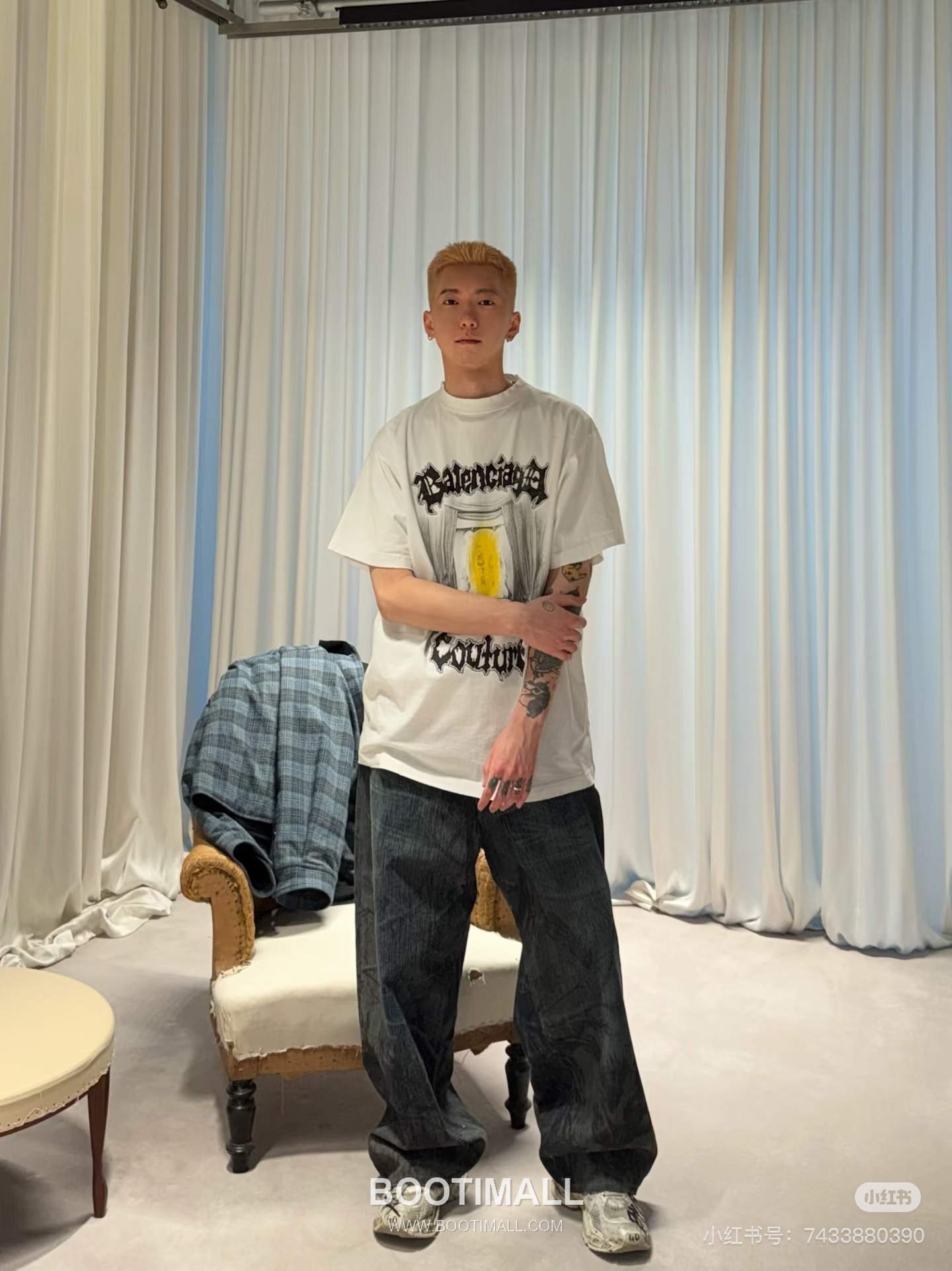 Balenciaga Dark Rock Graffiti Tee Black T-Shirt 발렌시아가 다크 록 그래피티 티 블랙 반소매 티셔츠 8