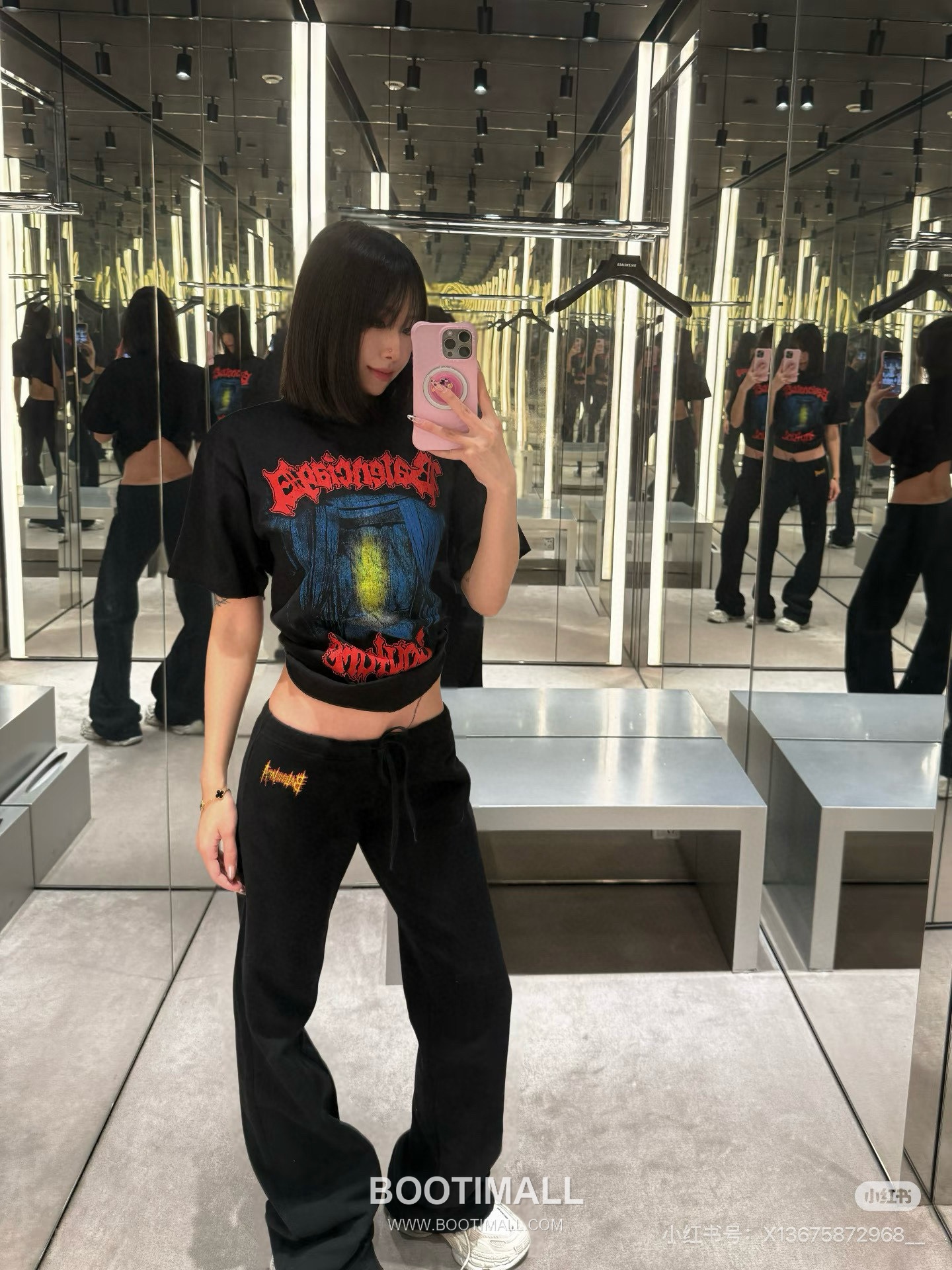 Balenciaga Dark Rock Graffiti Tee Black T-Shirt 발렌시아가 다크 록 그래피티 티 블랙 반소매 티셔츠 6
