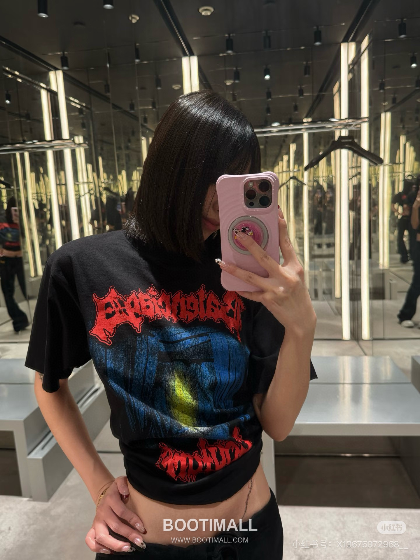 Balenciaga Dark Rock Graffiti Tee Black T-Shirt 발렌시아가 다크 록 그래피티 티 블랙 반소매 티셔츠 7