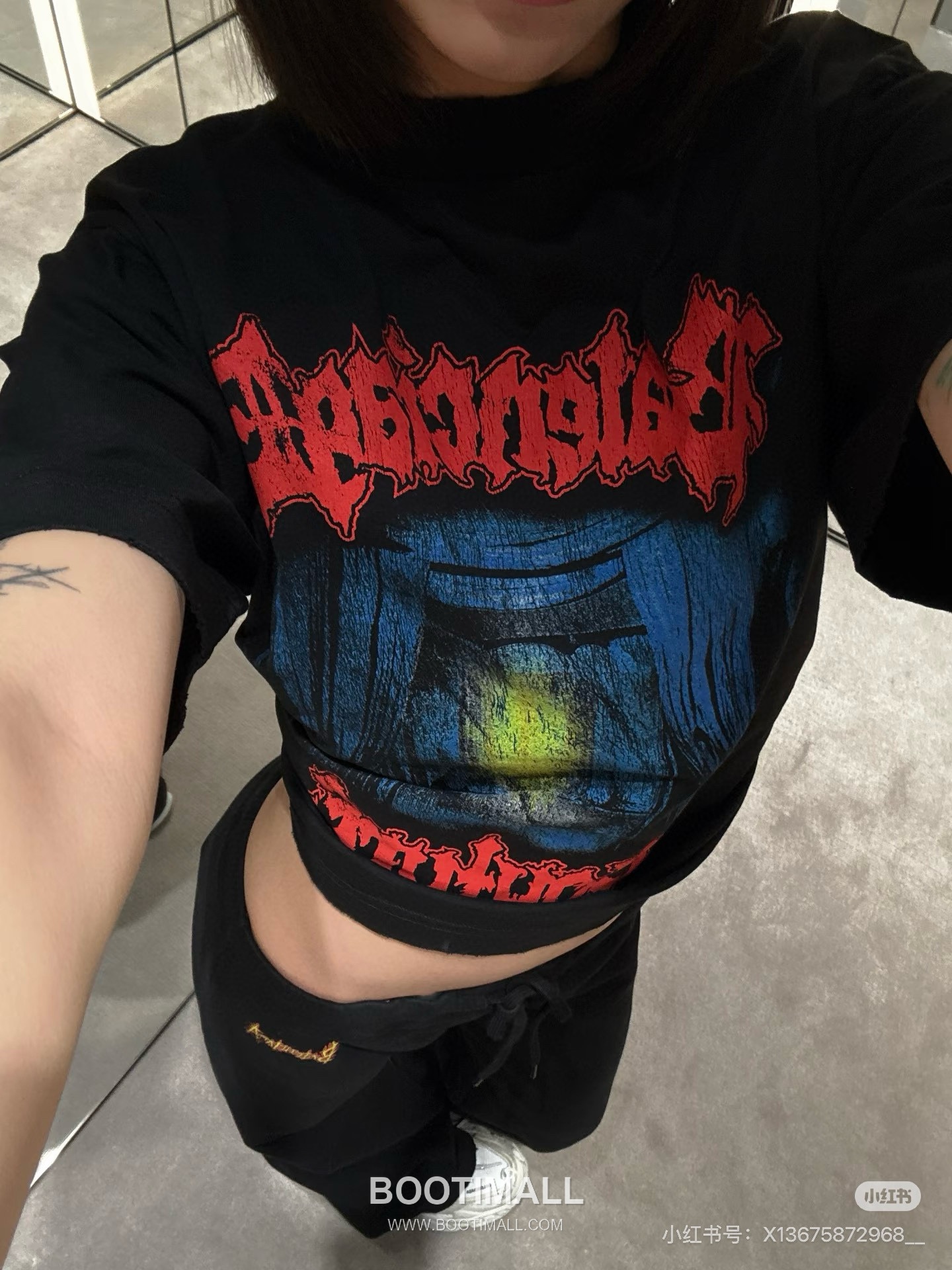 Balenciaga Dark Rock Graffiti Tee Black T-Shirt 발렌시아가 다크 록 그래피티 티 블랙 반소매 티셔츠 9