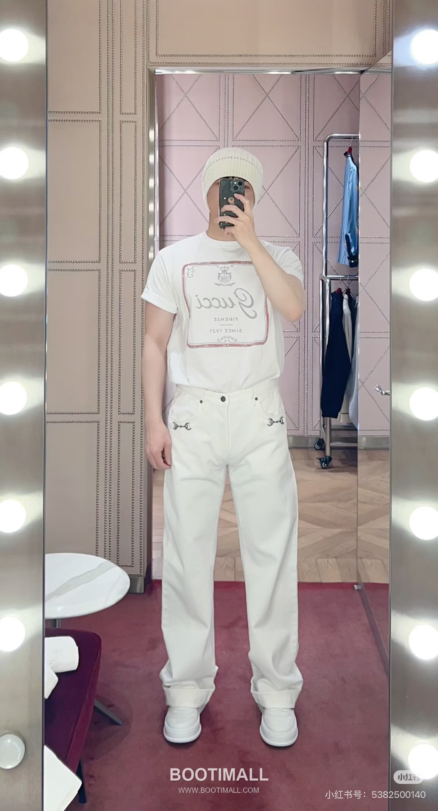 Gucci Crown 1921 Logo Tee Cotton White T-Shirt 구찌 크라운 1921 로고 티 코튼 화이트 반소매 티셔츠 3