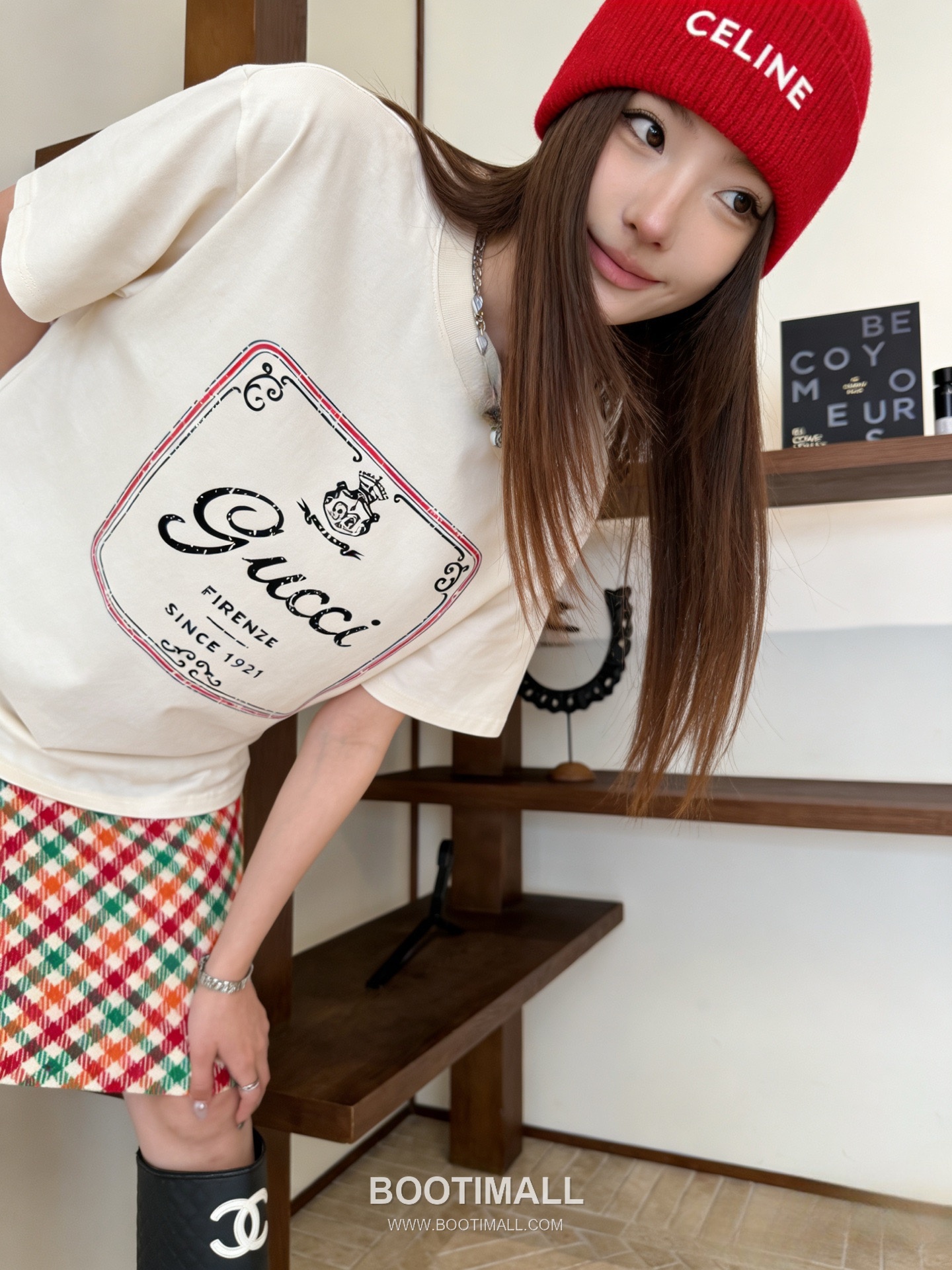 Gucci Crown 1921 Logo Tee Cotton White T-Shirt 구찌 크라운 1921 로고 티 코튼 화이트 반소매 티셔츠 4