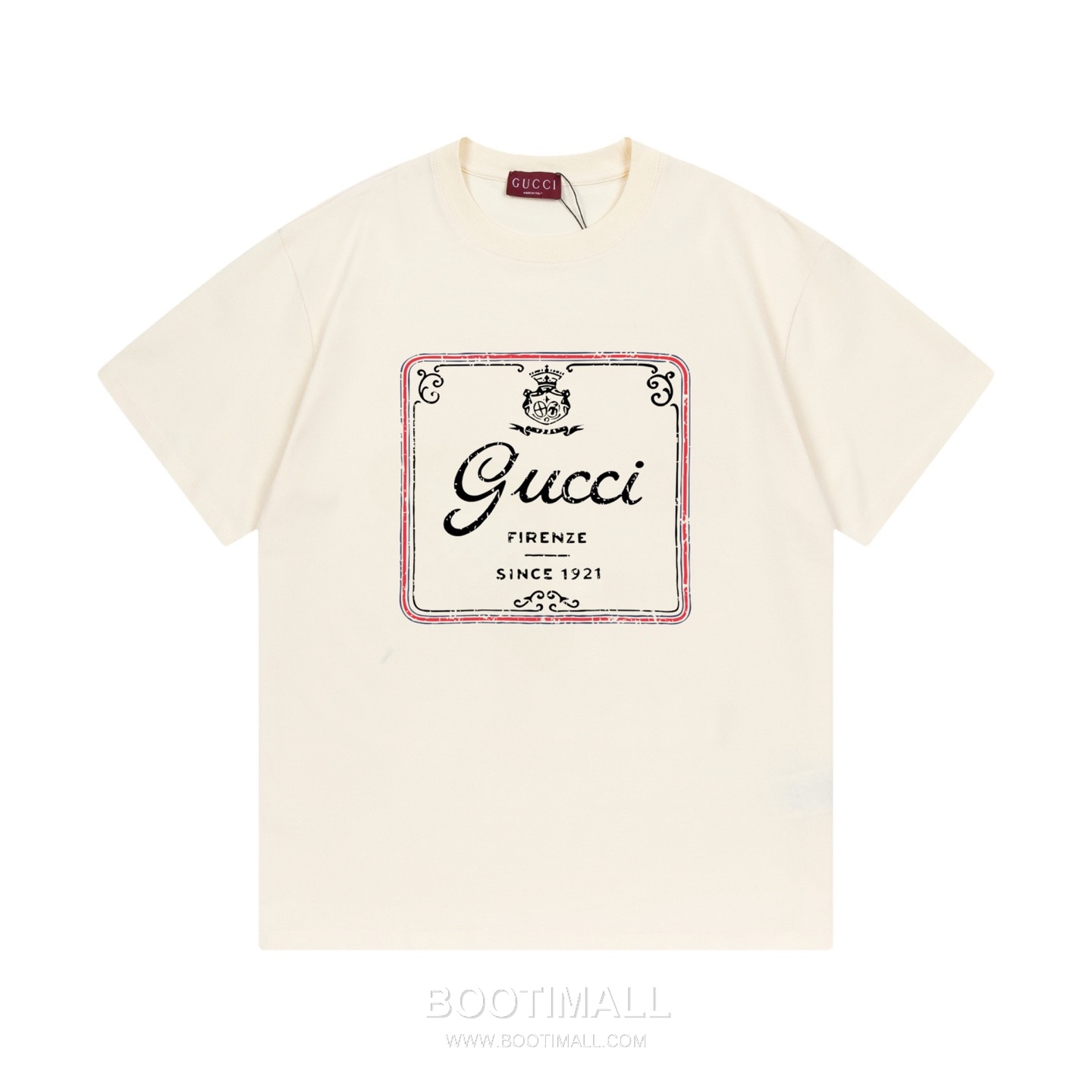 Gucci Crown 1921 Logo Tee Cotton White T-Shirt 구찌 크라운 1921 로고 티 코튼 화이트 반소매 티셔츠 5