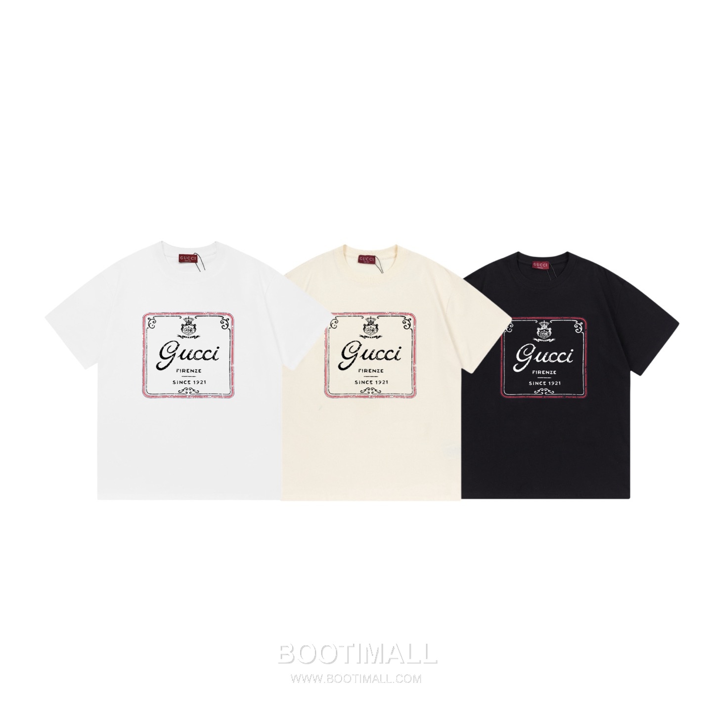 Gucci Crown 1921 Logo Tee Cotton White T-Shirt 구찌 크라운 1921 로고 티 코튼 화이트 반소매 티셔츠 7