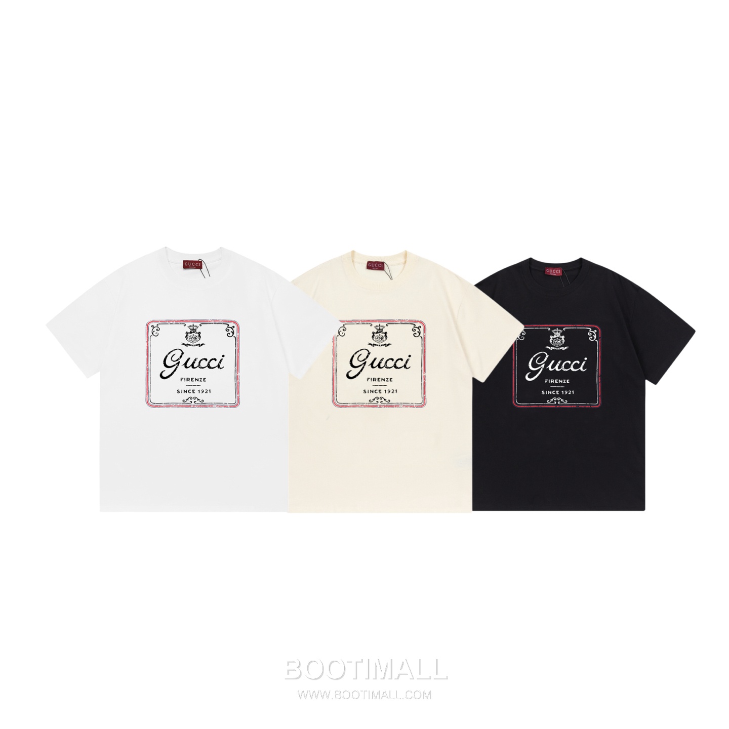 Gucci Crown 1921 Logo Tee Cotton White T-Shirt 구찌 크라운 1921 로고 티 코튼 화이트 반소매 티셔츠 7