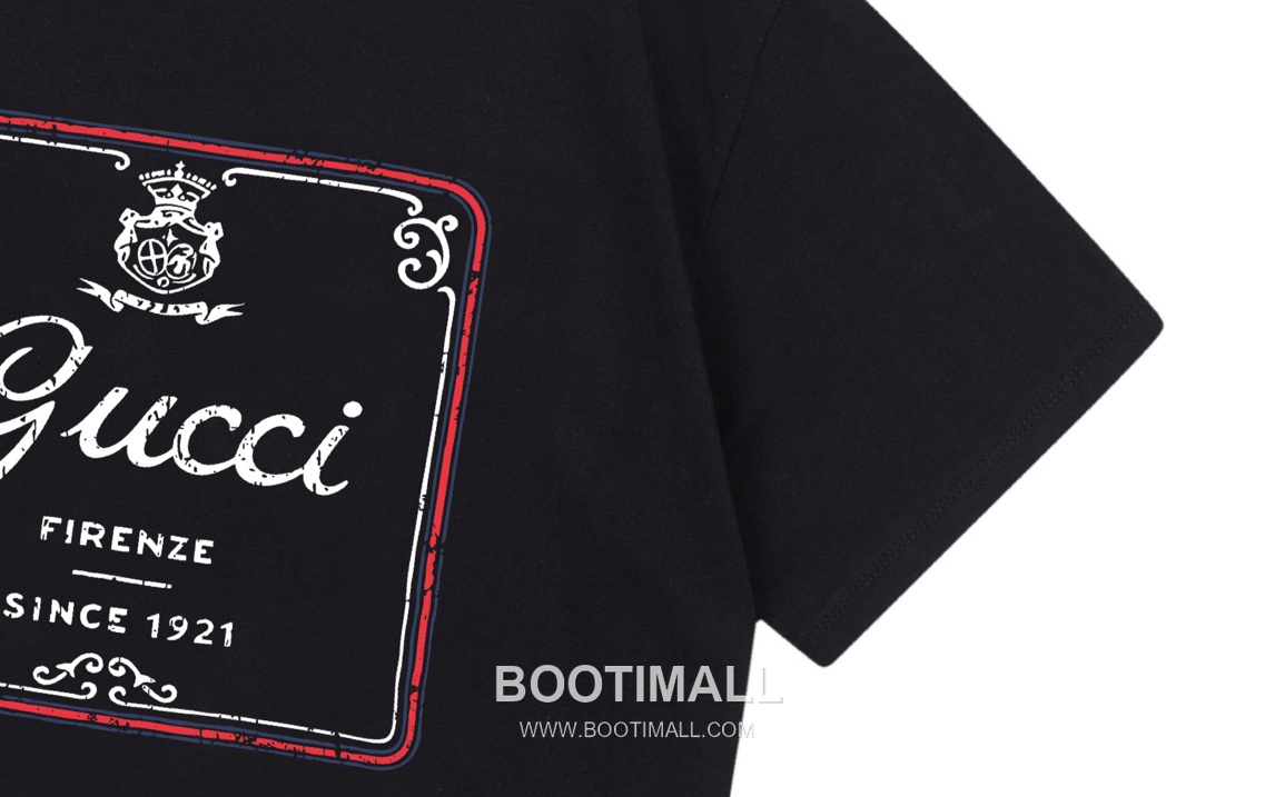 Gucci Crown 1921 Logo Tee Cotton White T-Shirt 구찌 크라운 1921 로고 티 코튼 화이트 반소매 티셔츠 9