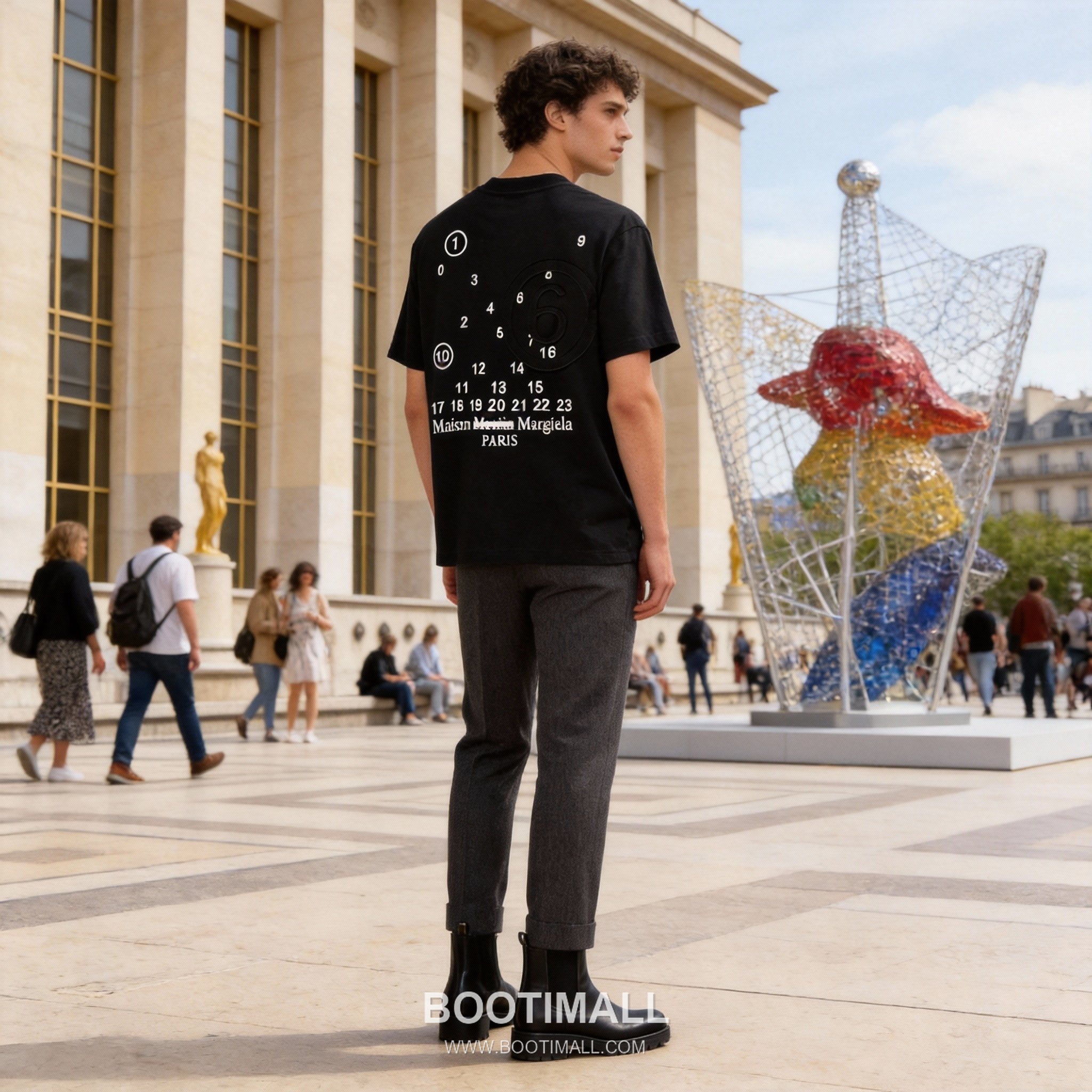 Maison Margiela Number Logo Patch Tee Black T-Shirt 메종 마르지엘라 넘버 로고 패치 티 블랙 반팔 티셔츠 1