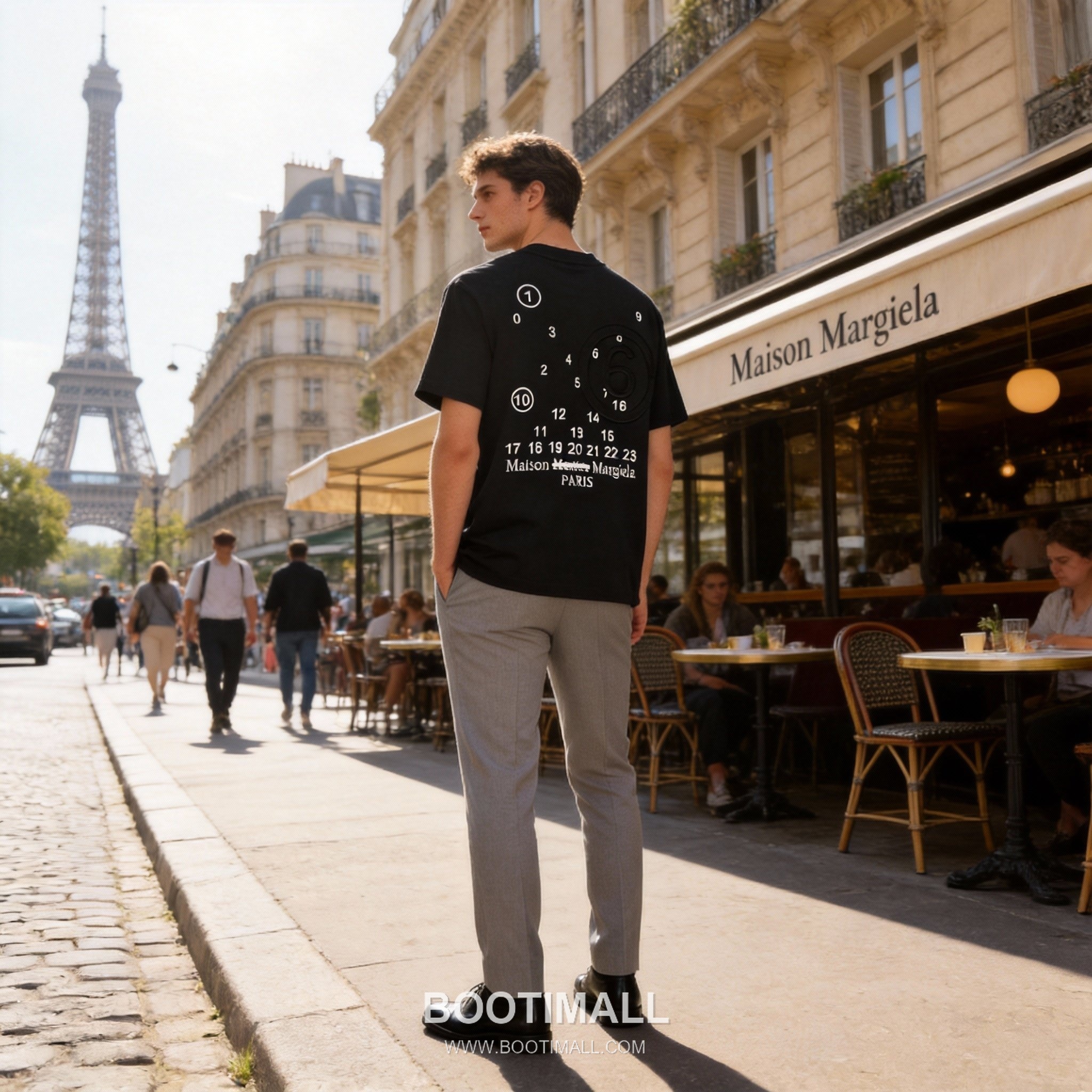 Maison Margiela Number Logo Patch Tee Black T-Shirt 메종 마르지엘라 넘버 로고 패치 티 블랙 반팔 티셔츠 2