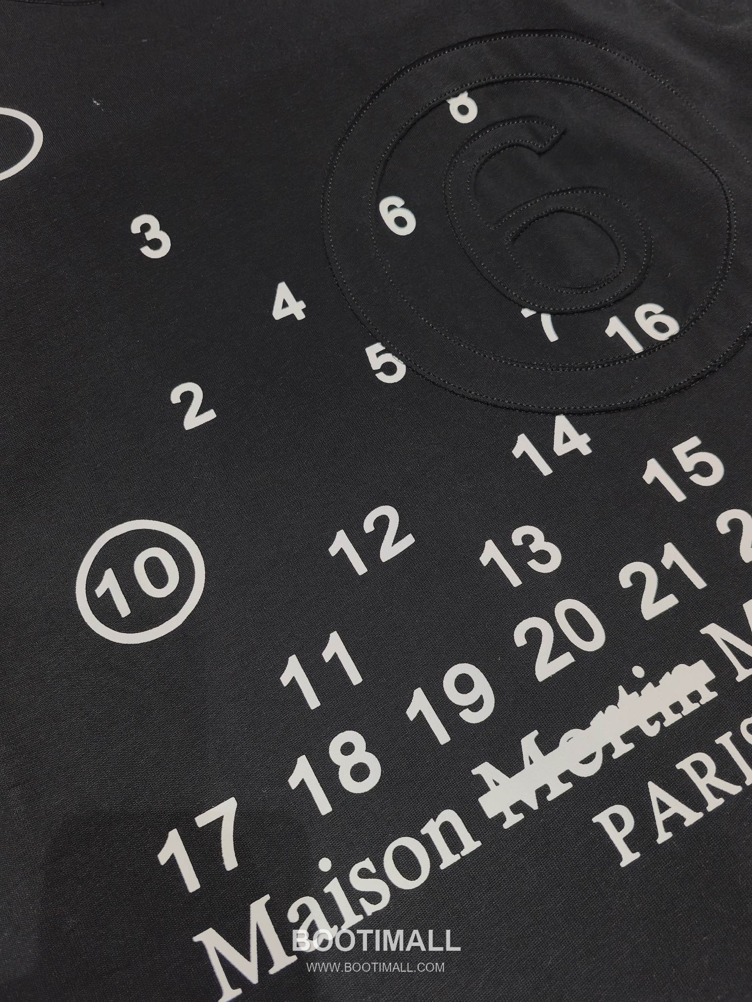 Maison Margiela Number Logo Patch Tee Black T-Shirt 메종 마르지엘라 넘버 로고 패치 티 블랙 반팔 티셔츠 7