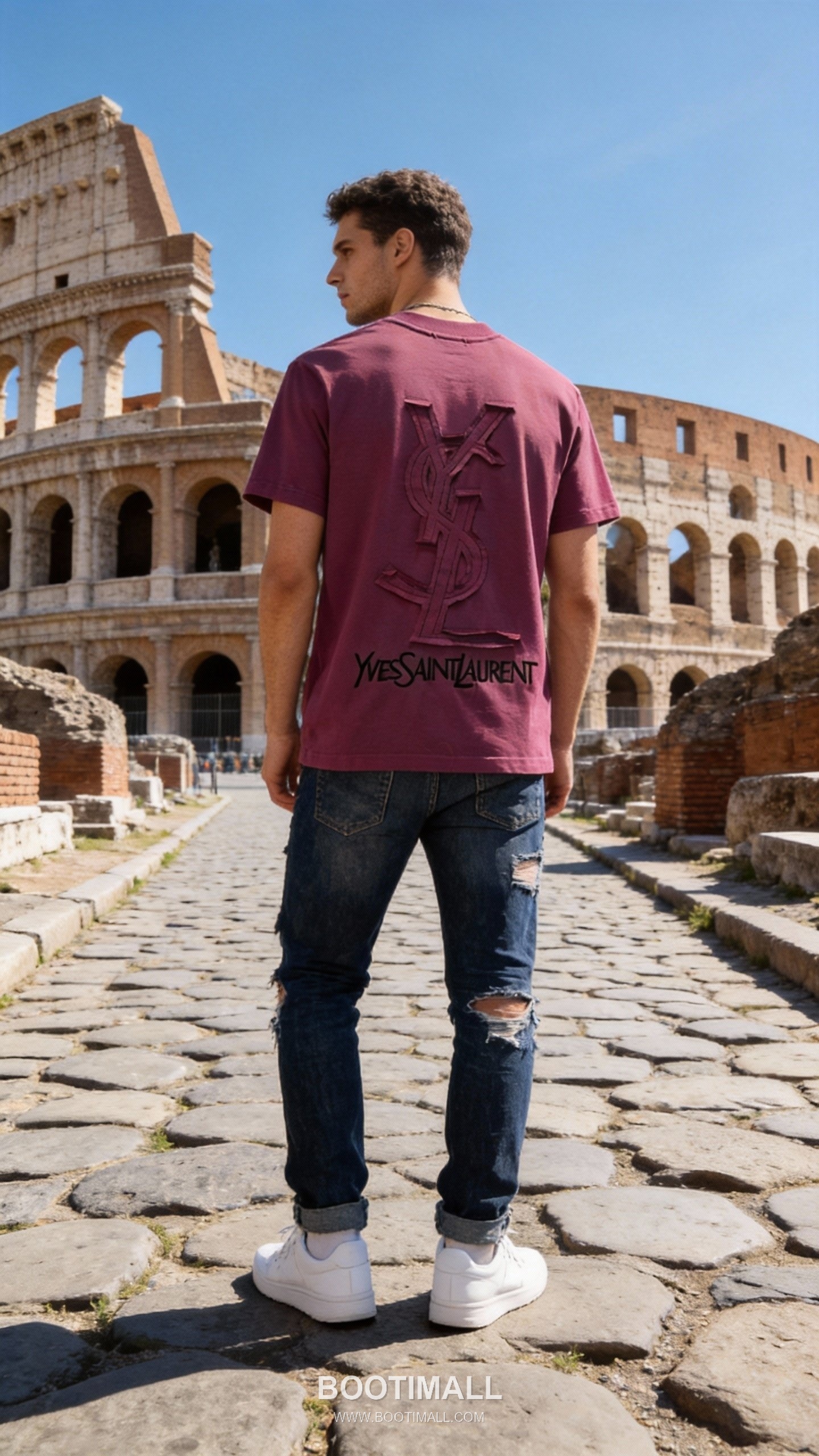 Saint Laurent Embossed Logo Tee Black T-Shirt 생로랑 엠보 로고 티 블랙 티셔츠 1