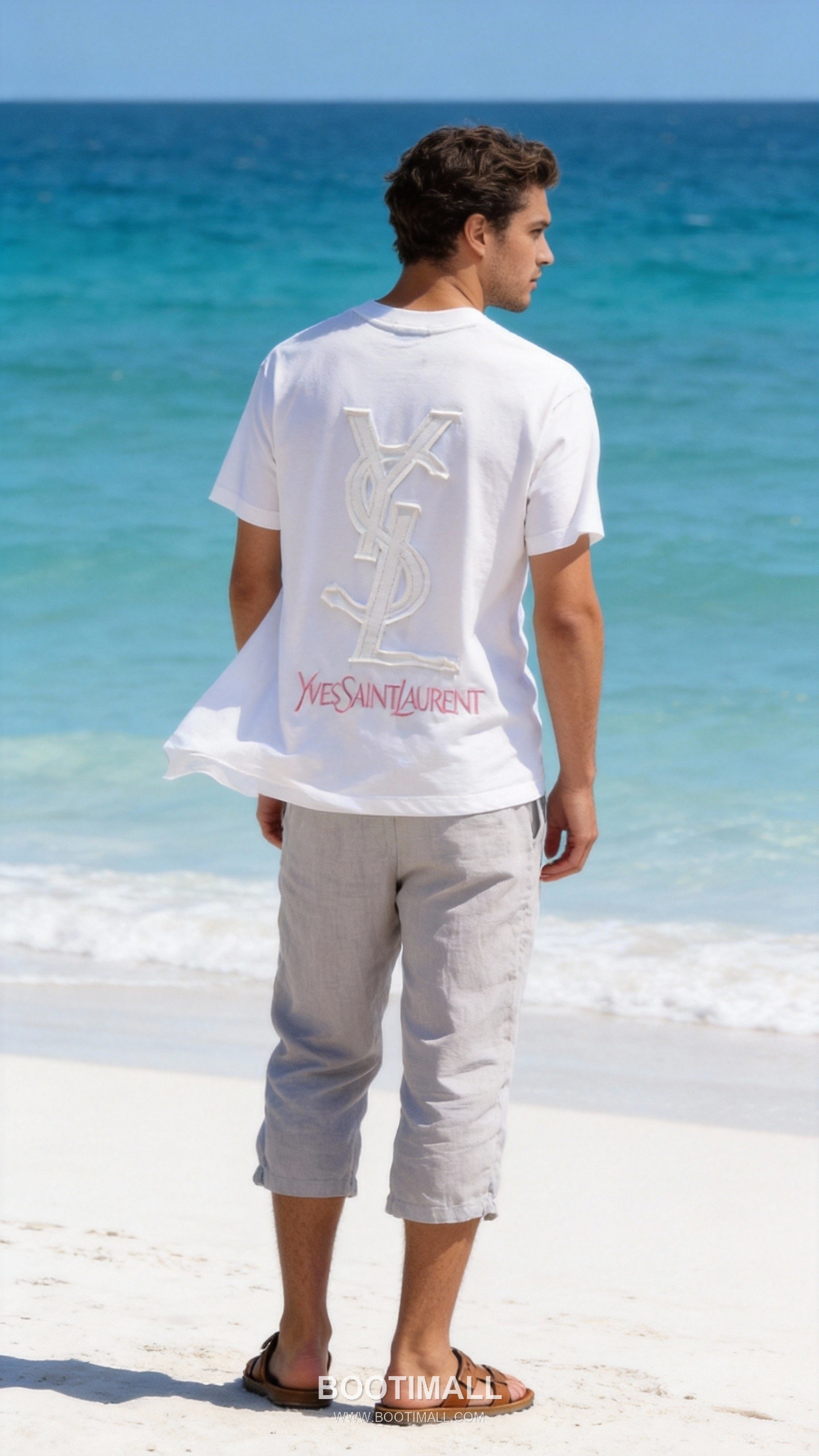 Saint Laurent Embossed Logo Tee Black T-Shirt 생로랑 엠보 로고 티 블랙 티셔츠 2