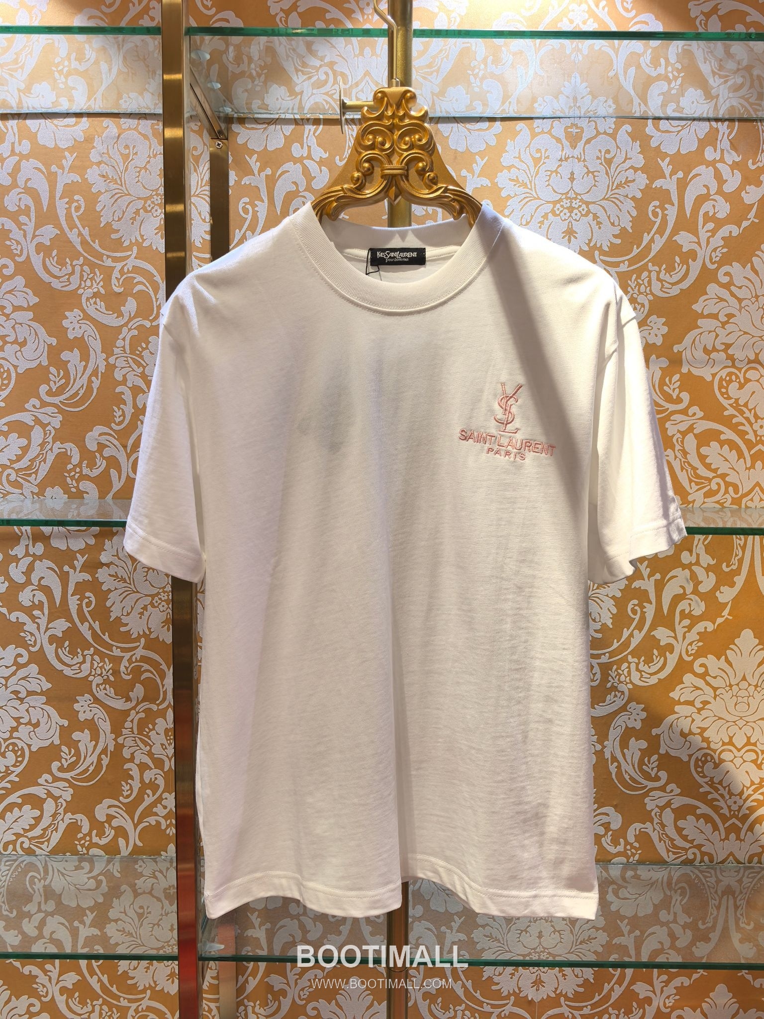 Saint Laurent Embossed Logo Tee Black T-Shirt 생로랑 엠보 로고 티 블랙 티셔츠 3