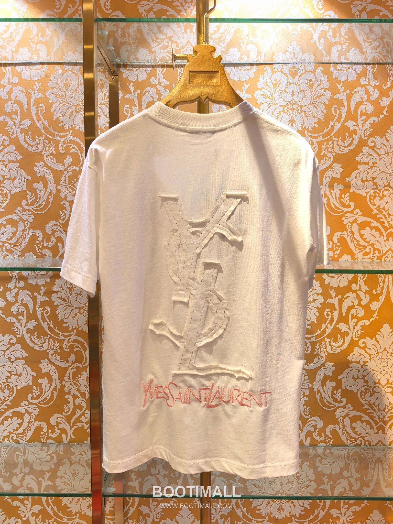 Saint Laurent Embossed Logo Tee Black T-Shirt 생로랑 엠보 로고 티 블랙 티셔츠 8