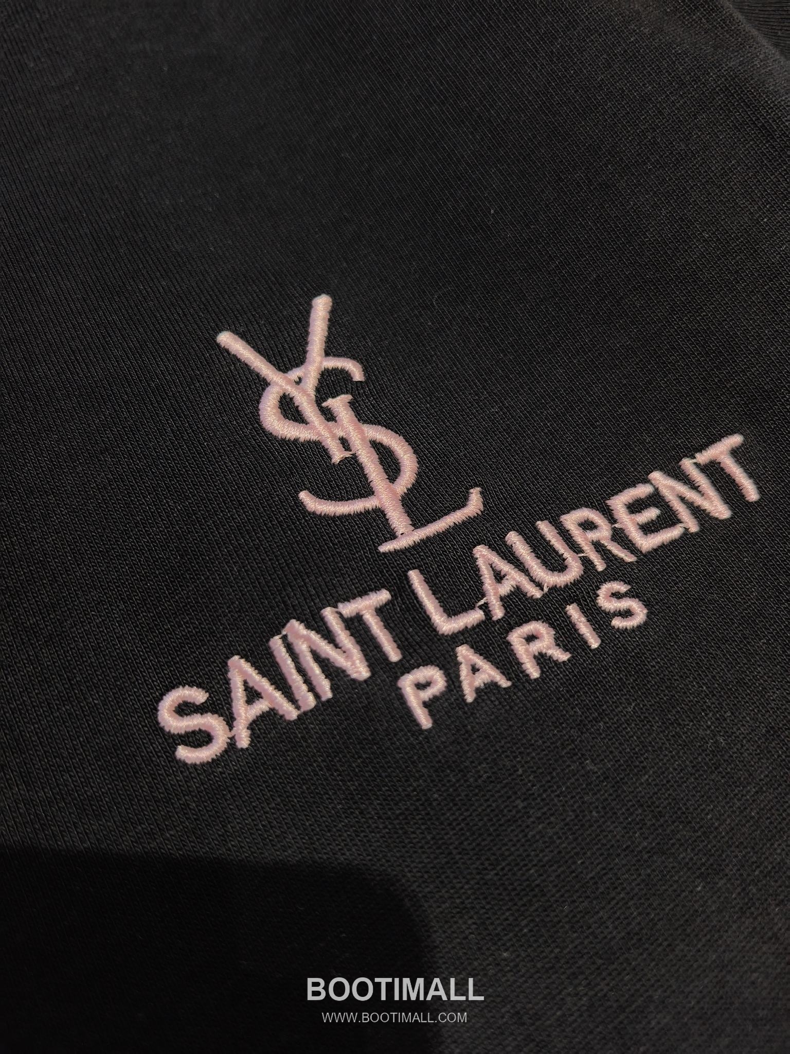 Saint Laurent Embossed Logo Tee Black T-Shirt 생로랑 엠보 로고 티 블랙 티셔츠 6