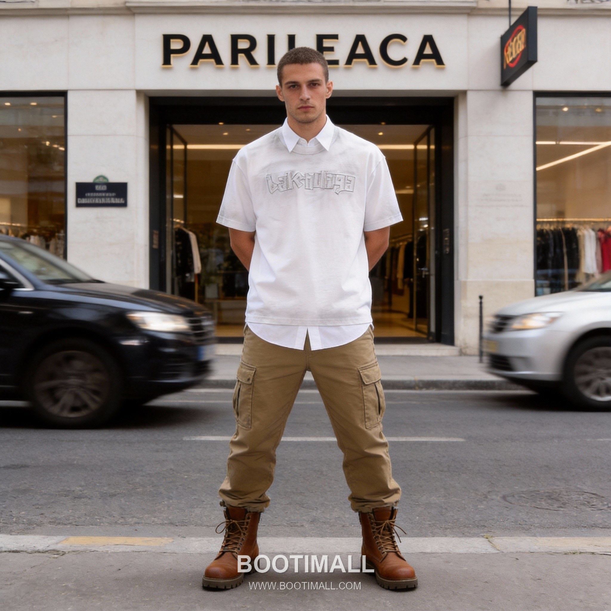 Balenciaga Patch Embroidery Tee White T-Shirt 발렌시아가 패치 자수 티 화이트 티셔츠 2