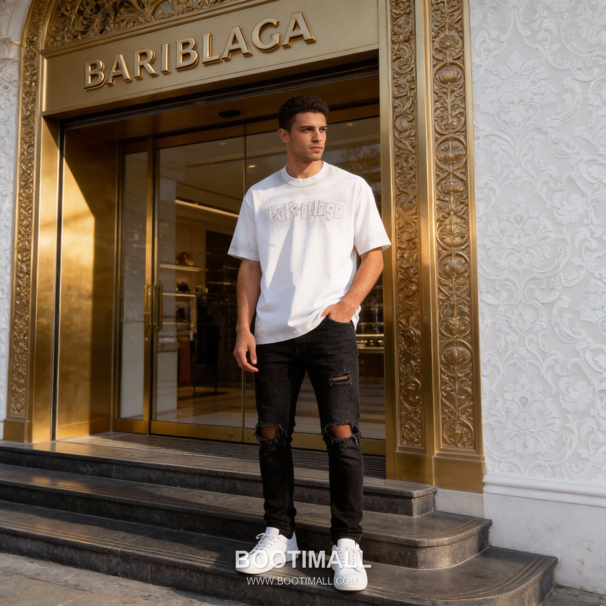 Balenciaga Patch Embroidery Tee White T-Shirt 발렌시아가 패치 자수 티 화이트 티셔츠 3