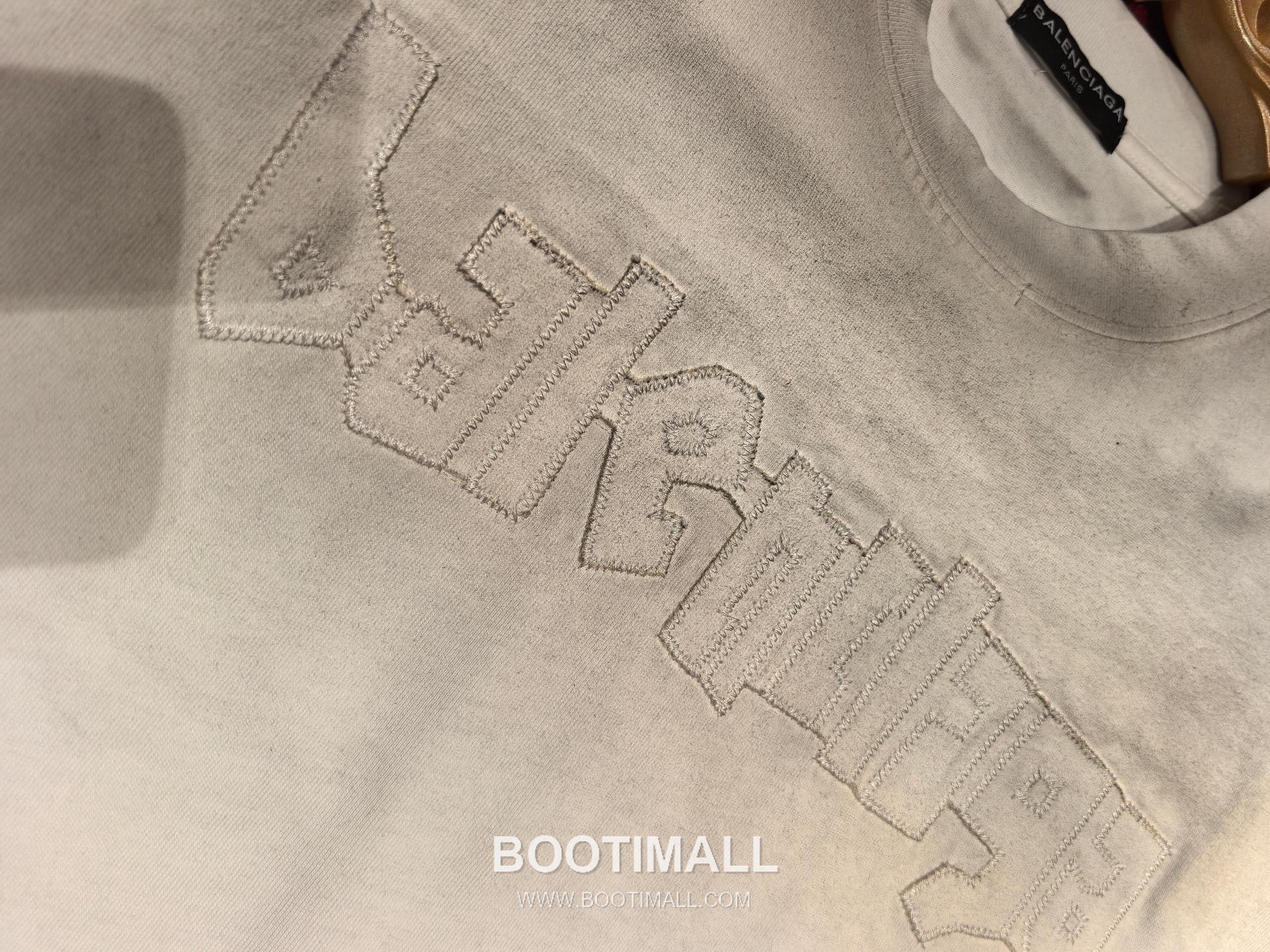 Balenciaga Patch Embroidery Tee White T-Shirt 발렌시아가 패치 자수 티 화이트 티셔츠 8