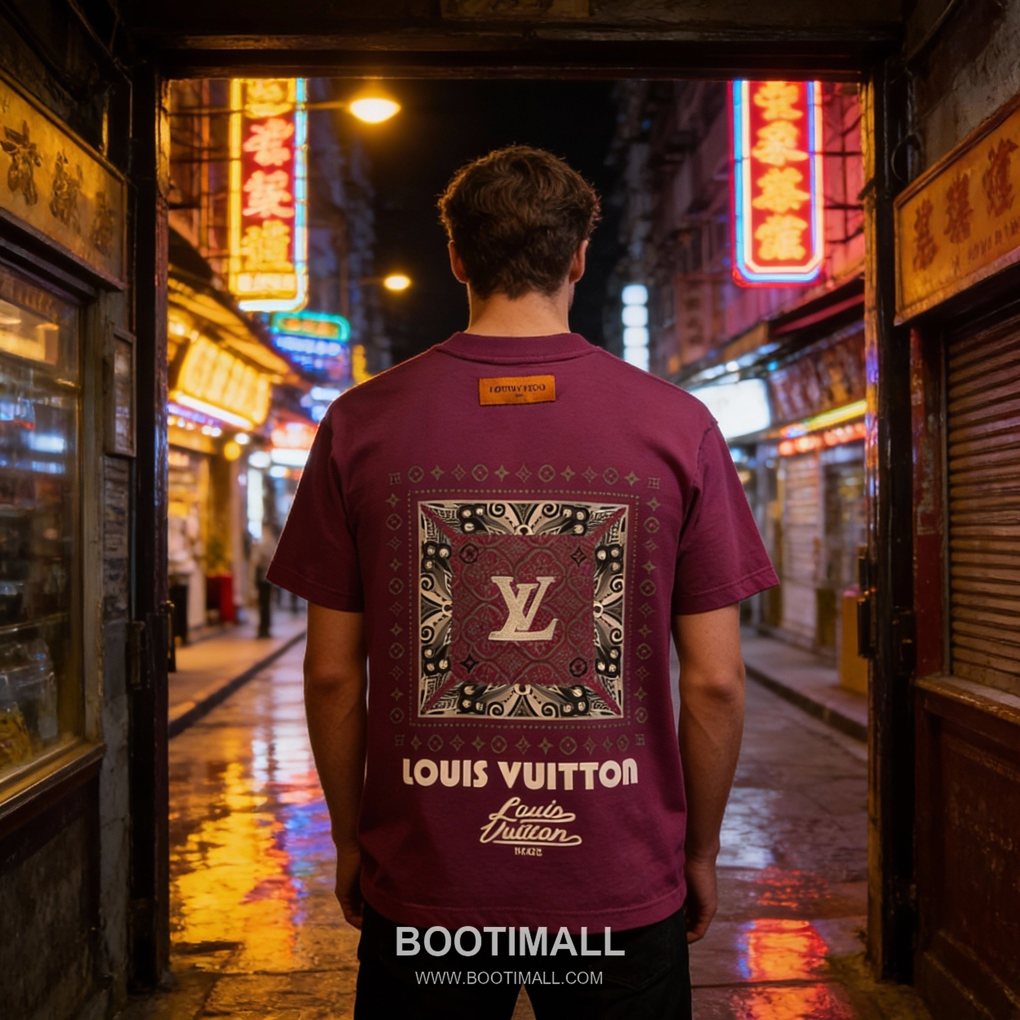 Louis Vuitton Monogram Bandana Tee Black T-Shirt 루이비통 모노그램 반다나 티 블랙 반팔 티셔츠 2