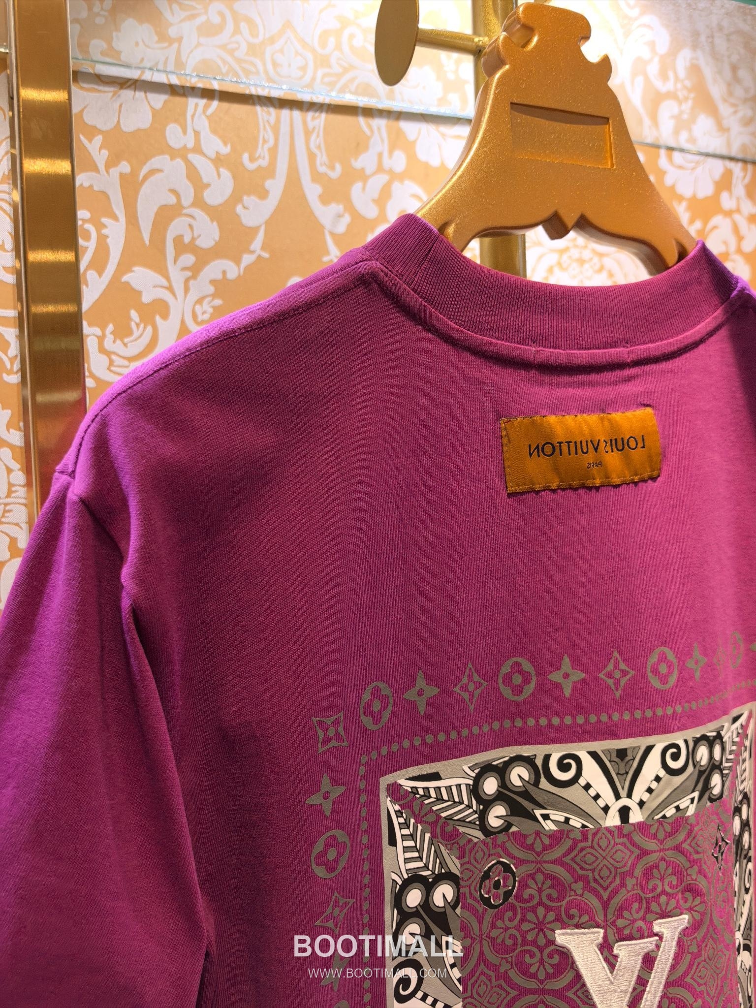 Louis Vuitton Monogram Bandana Tee Black T-Shirt 루이비통 모노그램 반다나 티 블랙 반팔 티셔츠 7