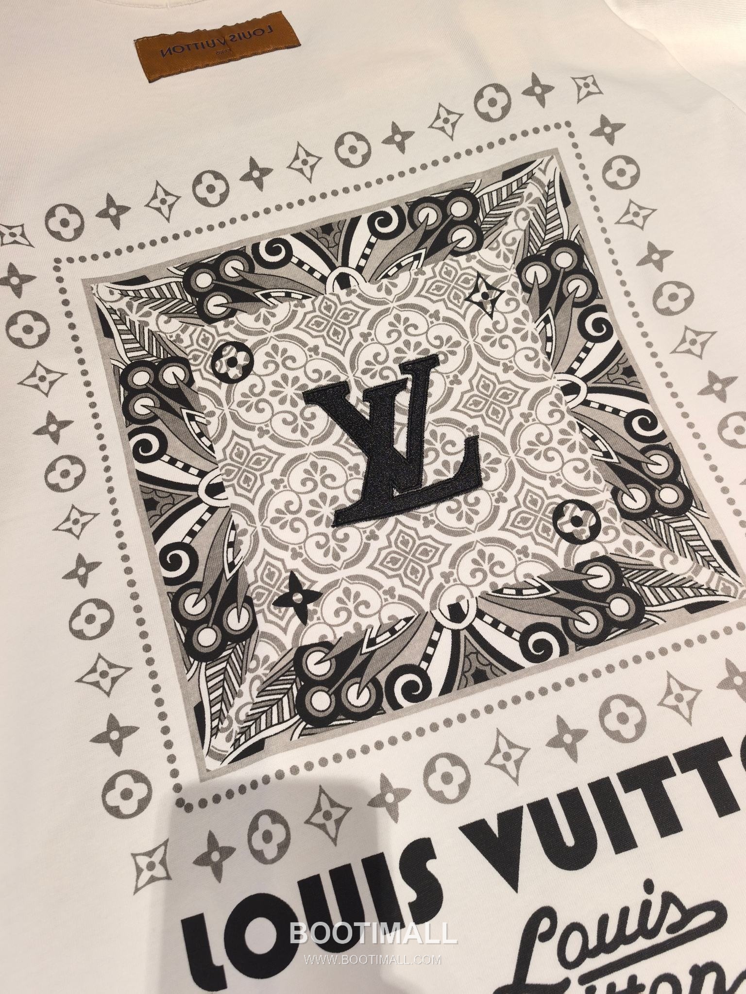 Louis Vuitton Monogram Bandana Tee Black T-Shirt 루이비통 모노그램 반다나 티 블랙 반팔 티셔츠 6
