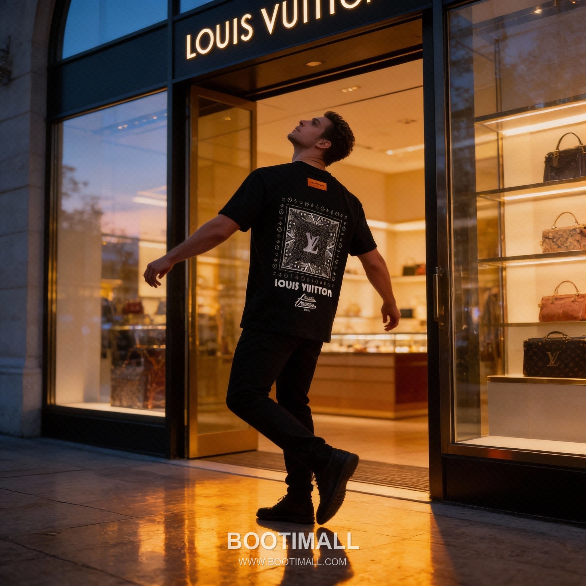 Louis Vuitton Monogram Bandana Tee Black T-Shirt 루이비통 모노그램 반다나 티 블랙 반팔 티셔츠 2