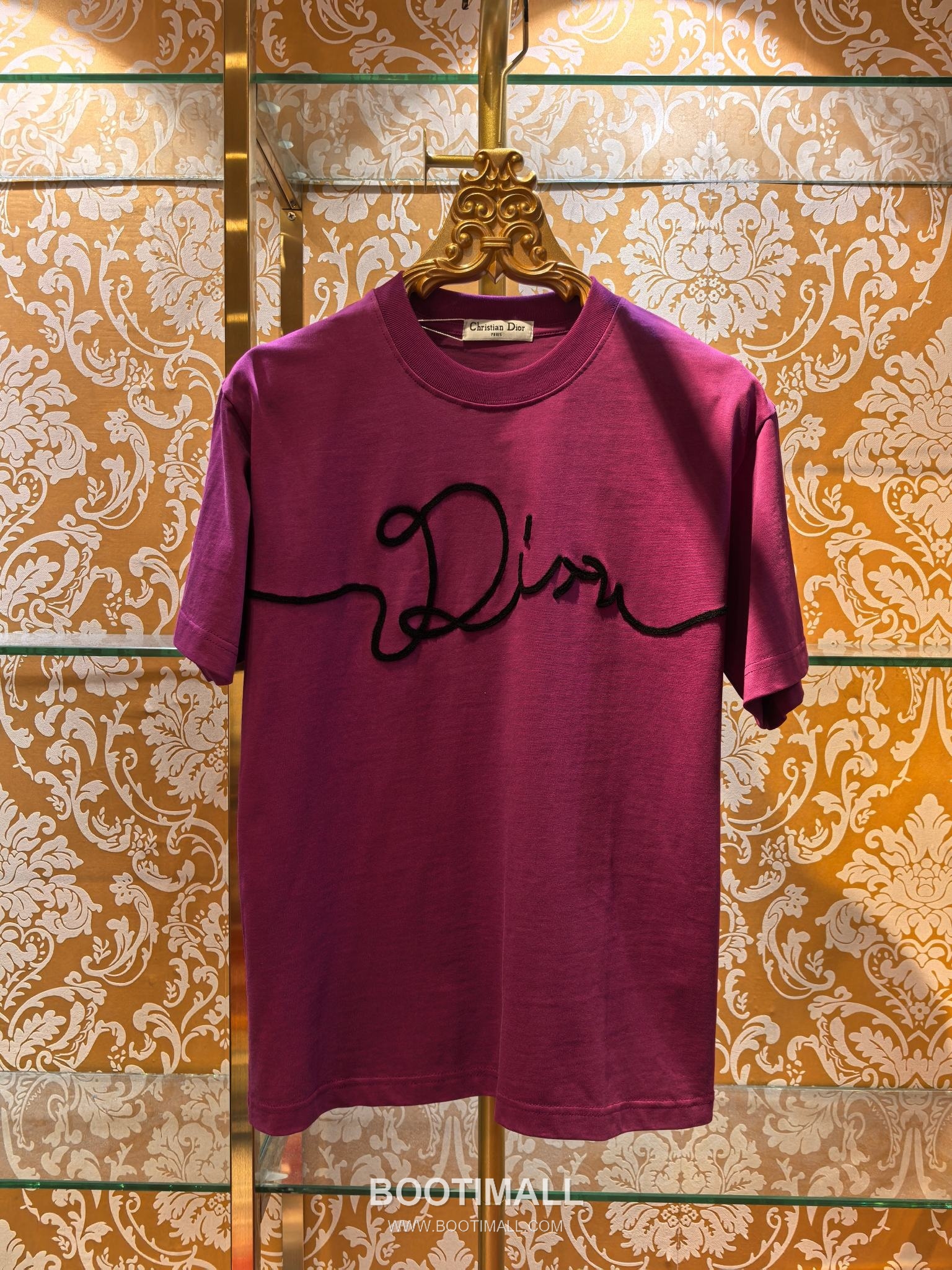 Dior Wave Embroidery Tee Black T-Shirt 디올 웨이브 자수 티 블랙 반팔 티셔츠 5