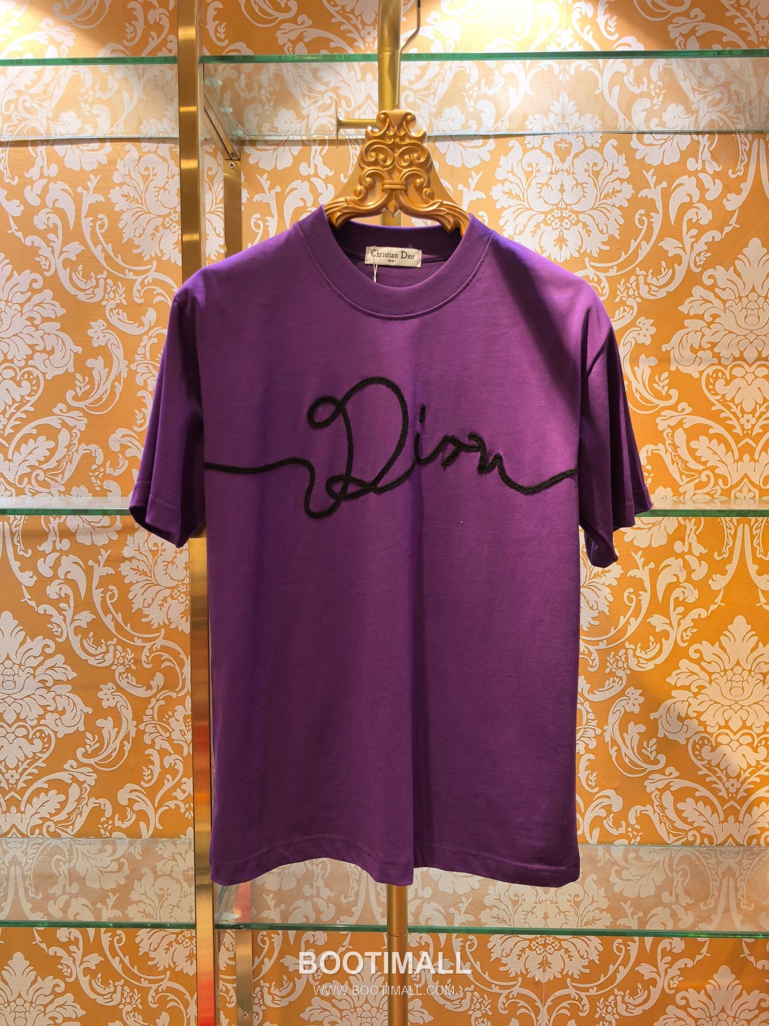 Dior Wave Embroidery Tee Black T-Shirt 디올 웨이브 자수 티 블랙 반팔 티셔츠 5