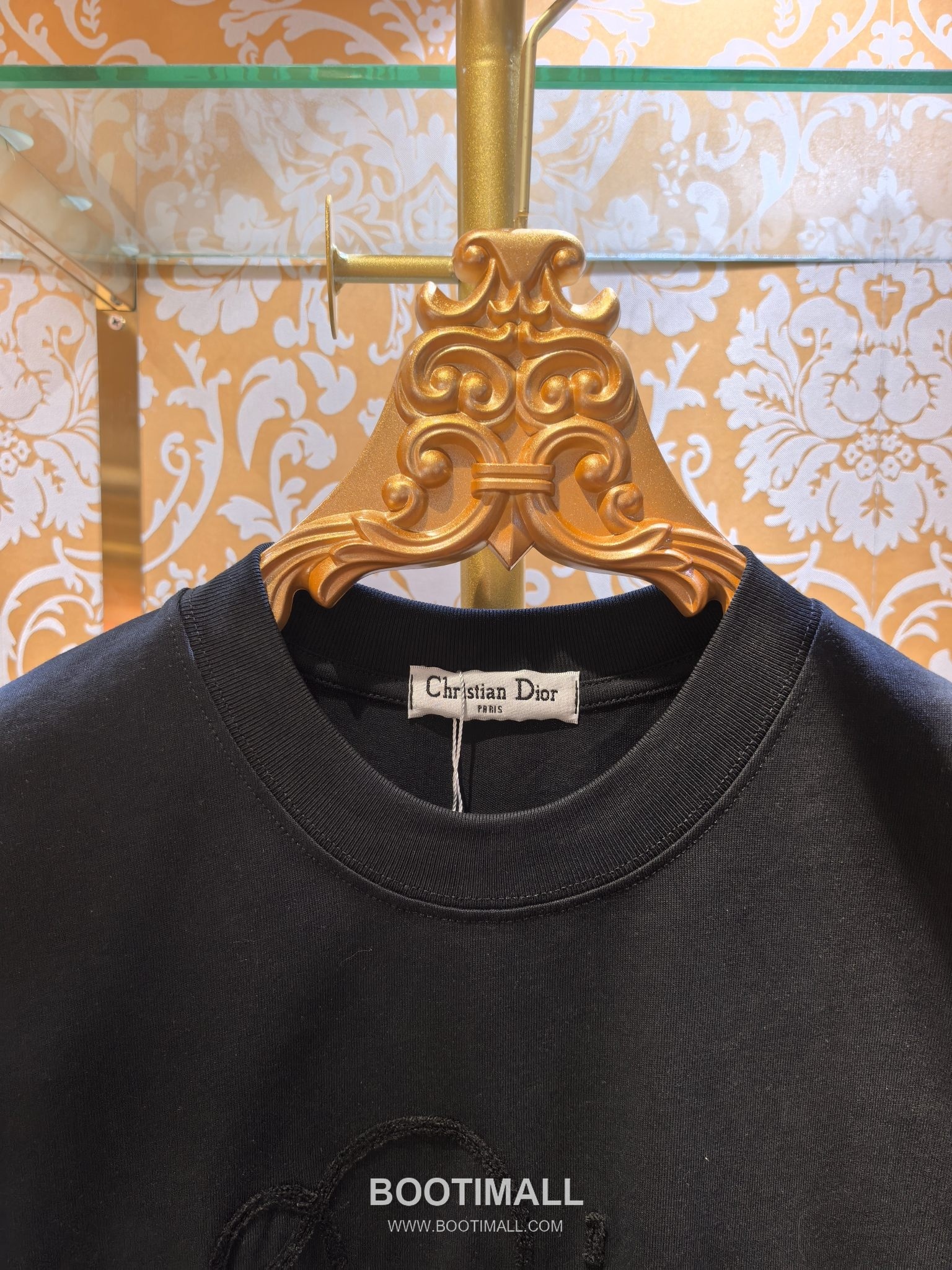 Dior Wave Embroidery Tee Black T-Shirt 디올 웨이브 자수 티 블랙 반팔 티셔츠 5