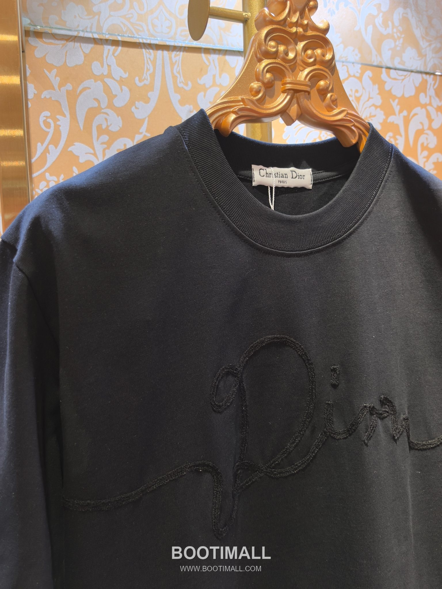 Dior Wave Embroidery Tee Black T-Shirt 디올 웨이브 자수 티 블랙 반팔 티셔츠 6