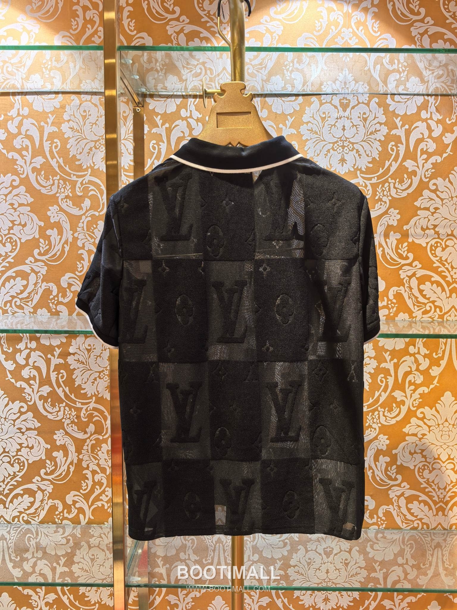 Louis Vuitton DG Jacquard Knit Polo White Polo Shirt 루이비통 DG 자카드 니트 폴로 화이트 폴로 셔츠 9