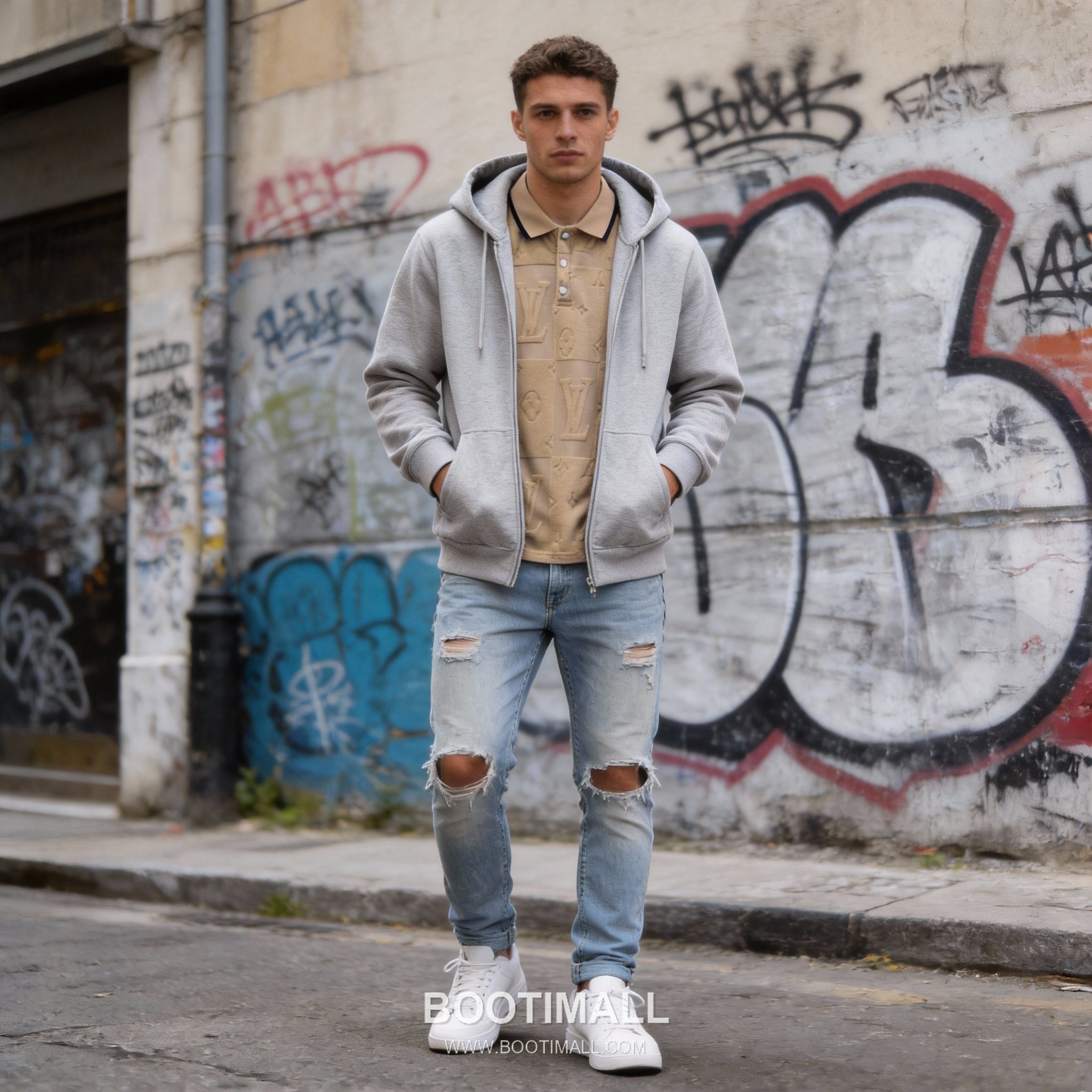 Louis Vuitton DG Jacquard Knit Polo White Polo Shirt 루이비통 DG 자카드 니트 폴로 화이트 폴로 셔츠 3