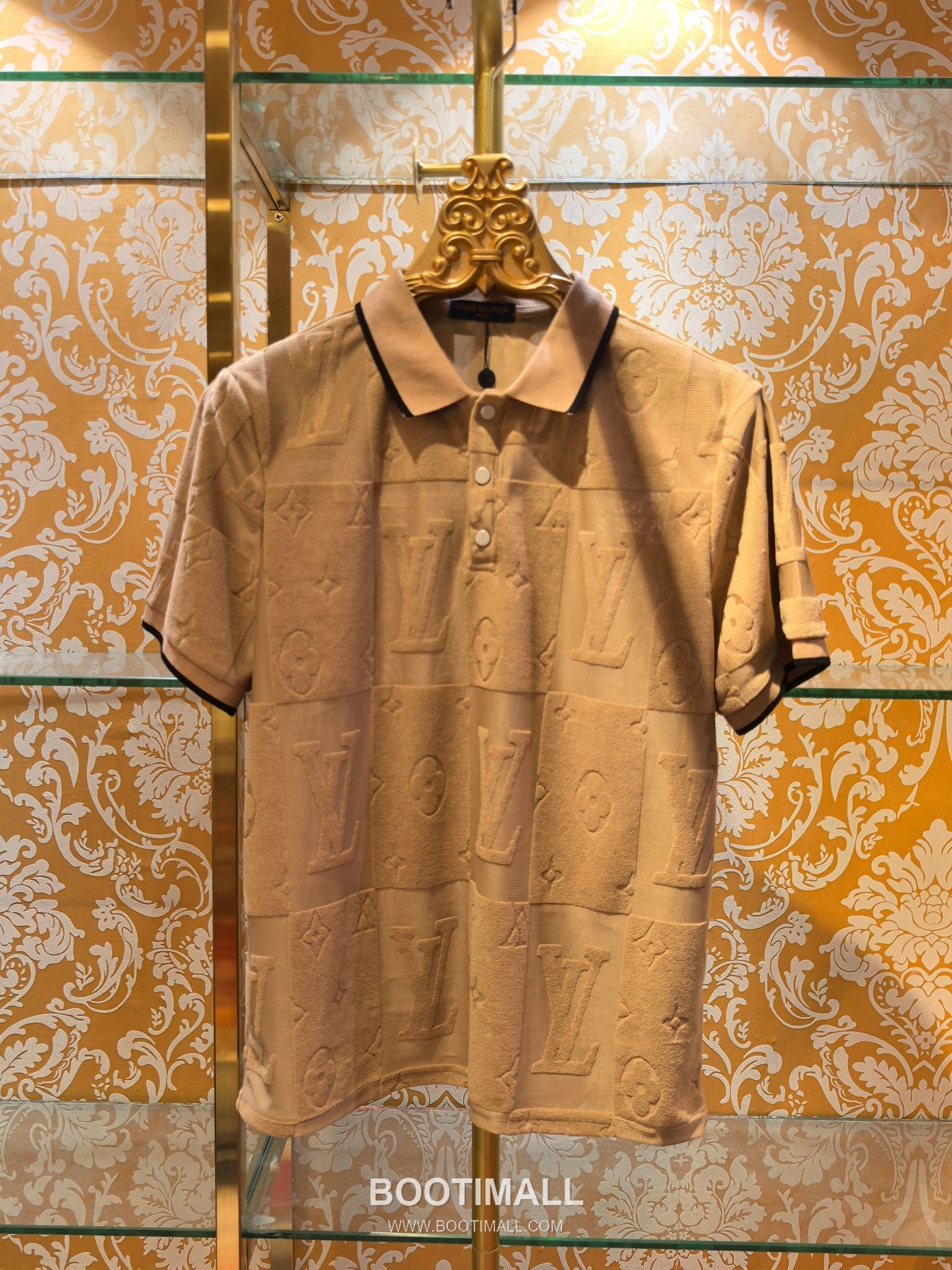 Louis Vuitton DG Jacquard Knit Polo White Polo Shirt 루이비통 DG 자카드 니트 폴로 화이트 폴로 셔츠 4