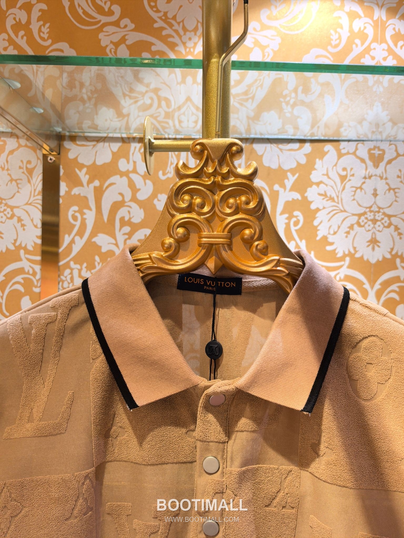 Louis Vuitton DG Jacquard Knit Polo White Polo Shirt 루이비통 DG 자카드 니트 폴로 화이트 폴로 셔츠 5