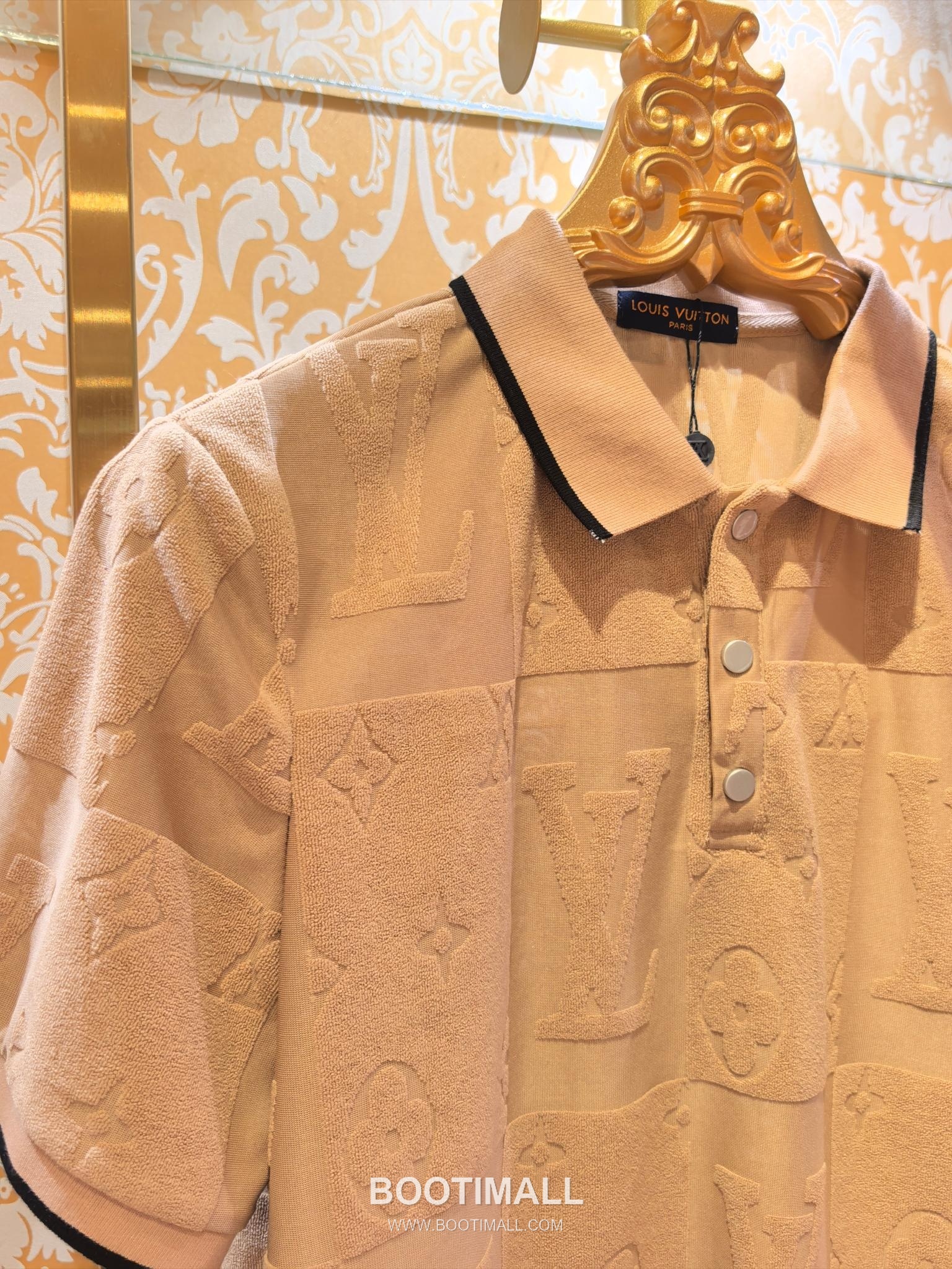 Louis Vuitton DG Jacquard Knit Polo White Polo Shirt 루이비통 DG 자카드 니트 폴로 화이트 폴로 셔츠 6