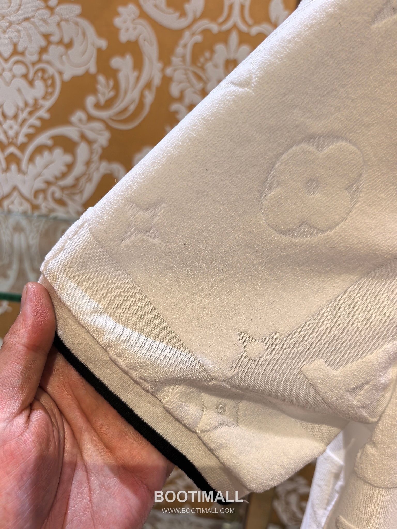 Louis Vuitton DG Jacquard Knit Polo White Polo Shirt 루이비통 DG 자카드 니트 폴로 화이트 폴로 셔츠 5