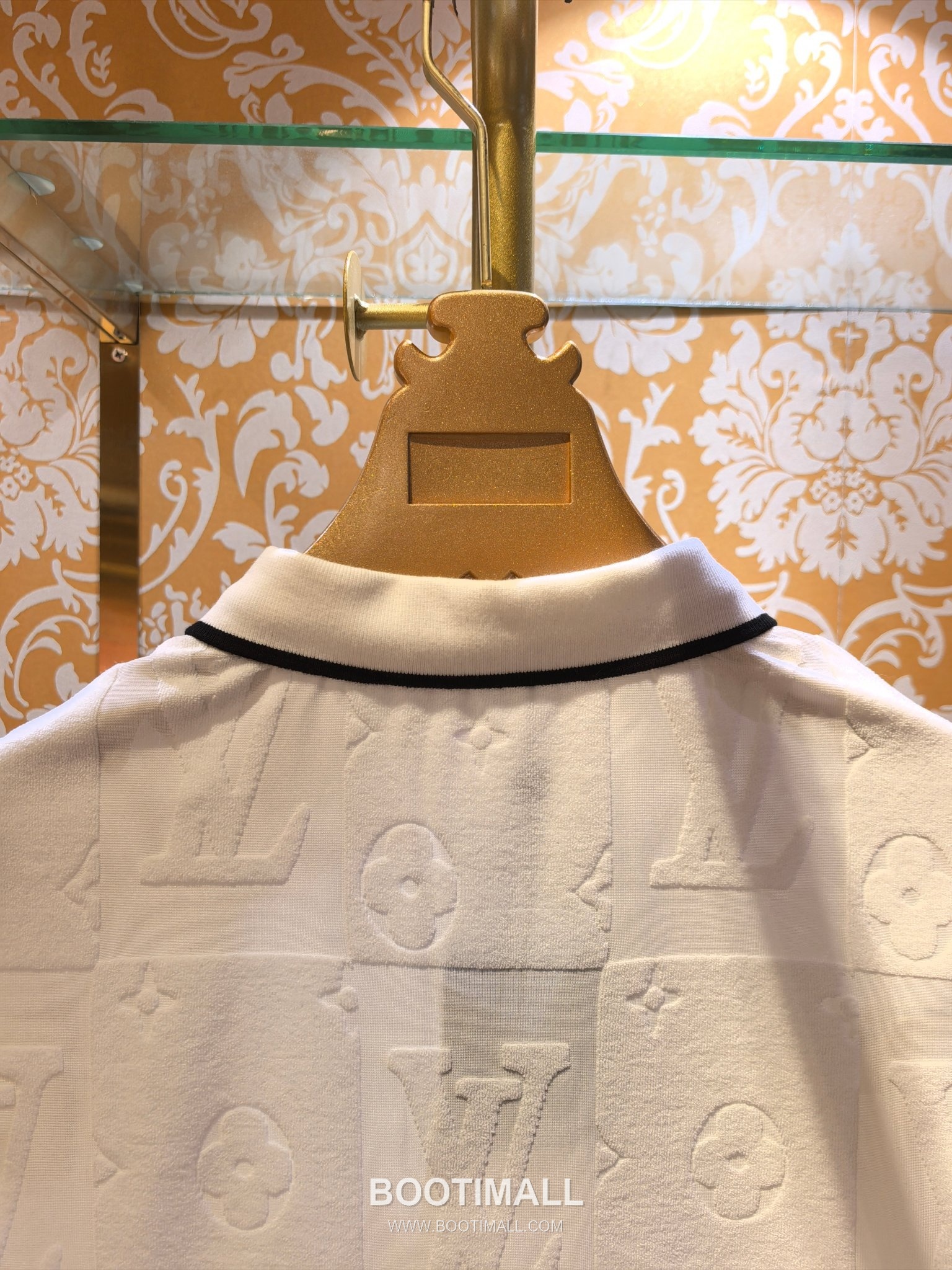 Louis Vuitton DG Jacquard Knit Polo White Polo Shirt 루이비통 DG 자카드 니트 폴로 화이트 폴로 셔츠 7