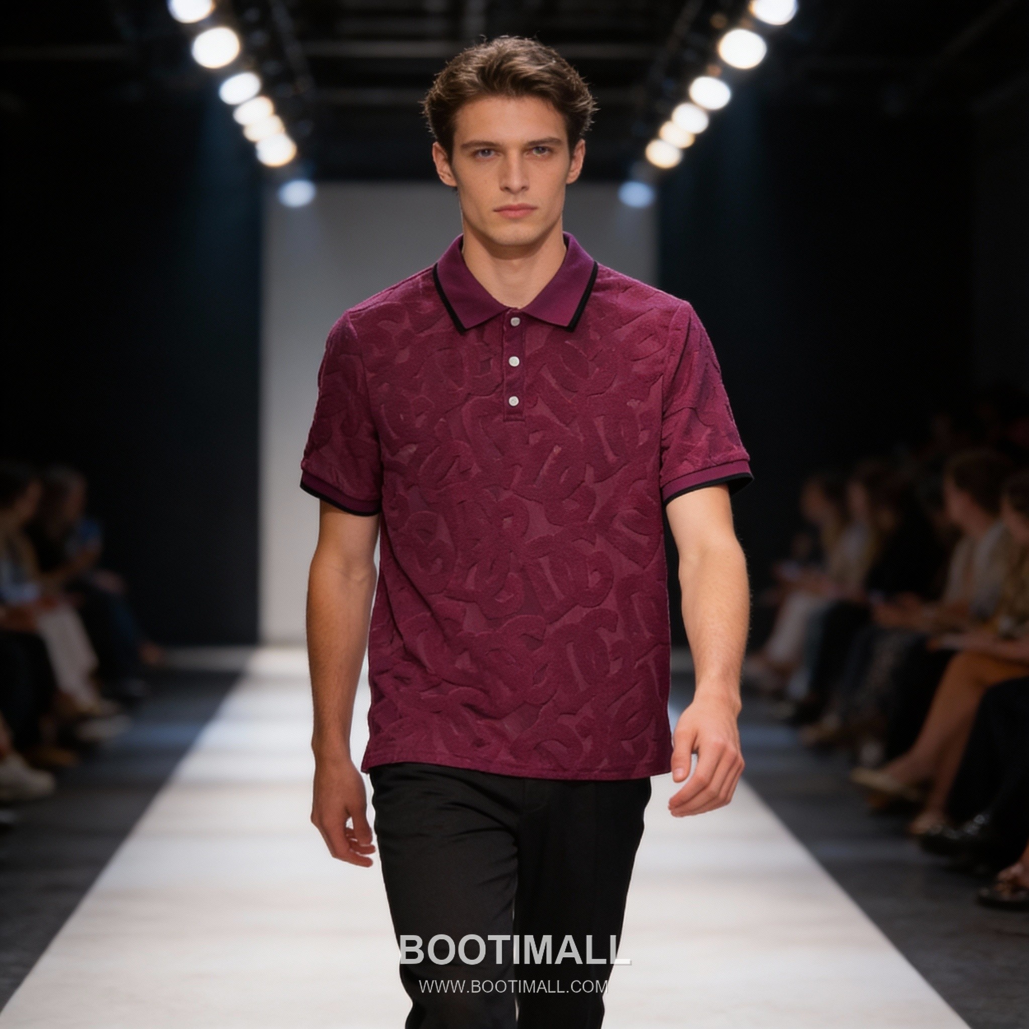 Dolce & Gabbana DG Jacquard Knit Polo Blue Polo Shirt 돌체앤가바나 DG 자카드 니트 폴로 블루 폴로 셔츠 1