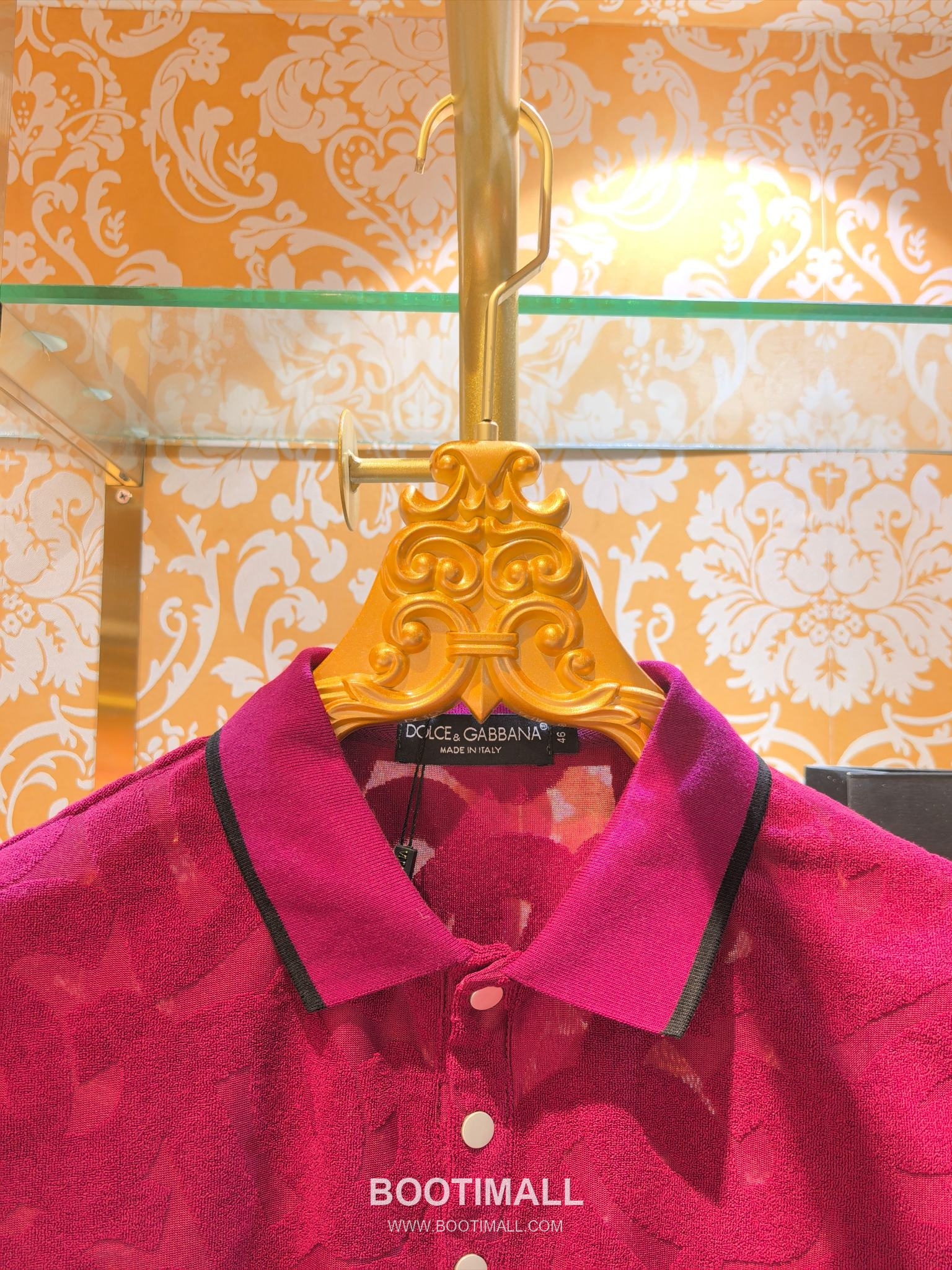 Dolce & Gabbana DG Jacquard Knit Polo Blue Polo Shirt 돌체앤가바나 DG 자카드 니트 폴로 블루 폴로 셔츠 3