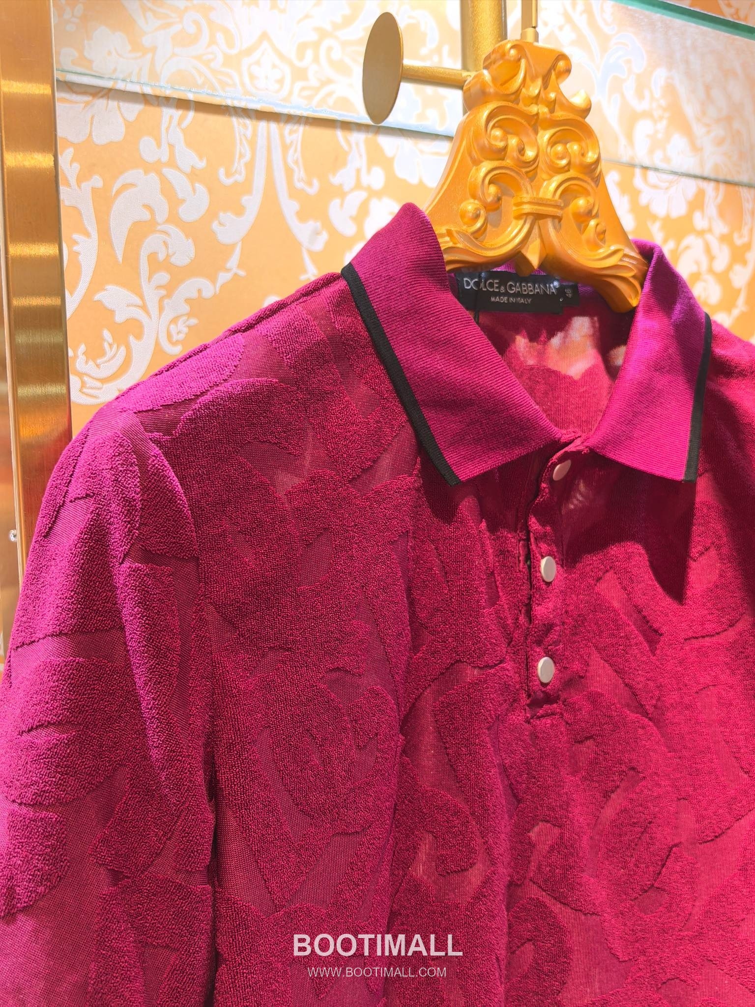 Dolce & Gabbana DG Jacquard Knit Polo Blue Polo Shirt 돌체앤가바나 DG 자카드 니트 폴로 블루 폴로 셔츠 4