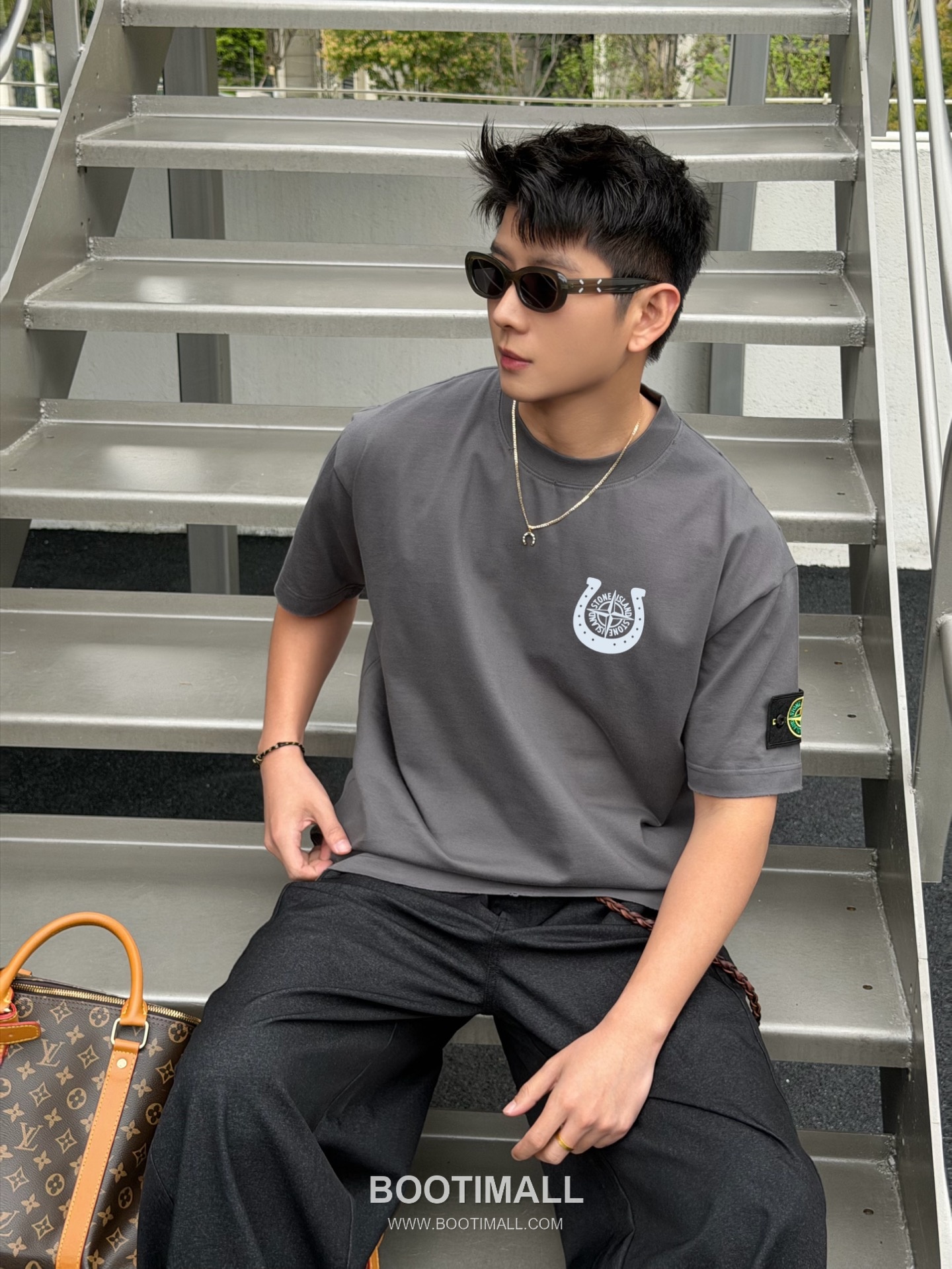 Stone Island 260g Crewneck Tee Black T-shirt 스톤아일랜드 260g 크루넥 티 블랙 티셔츠 6