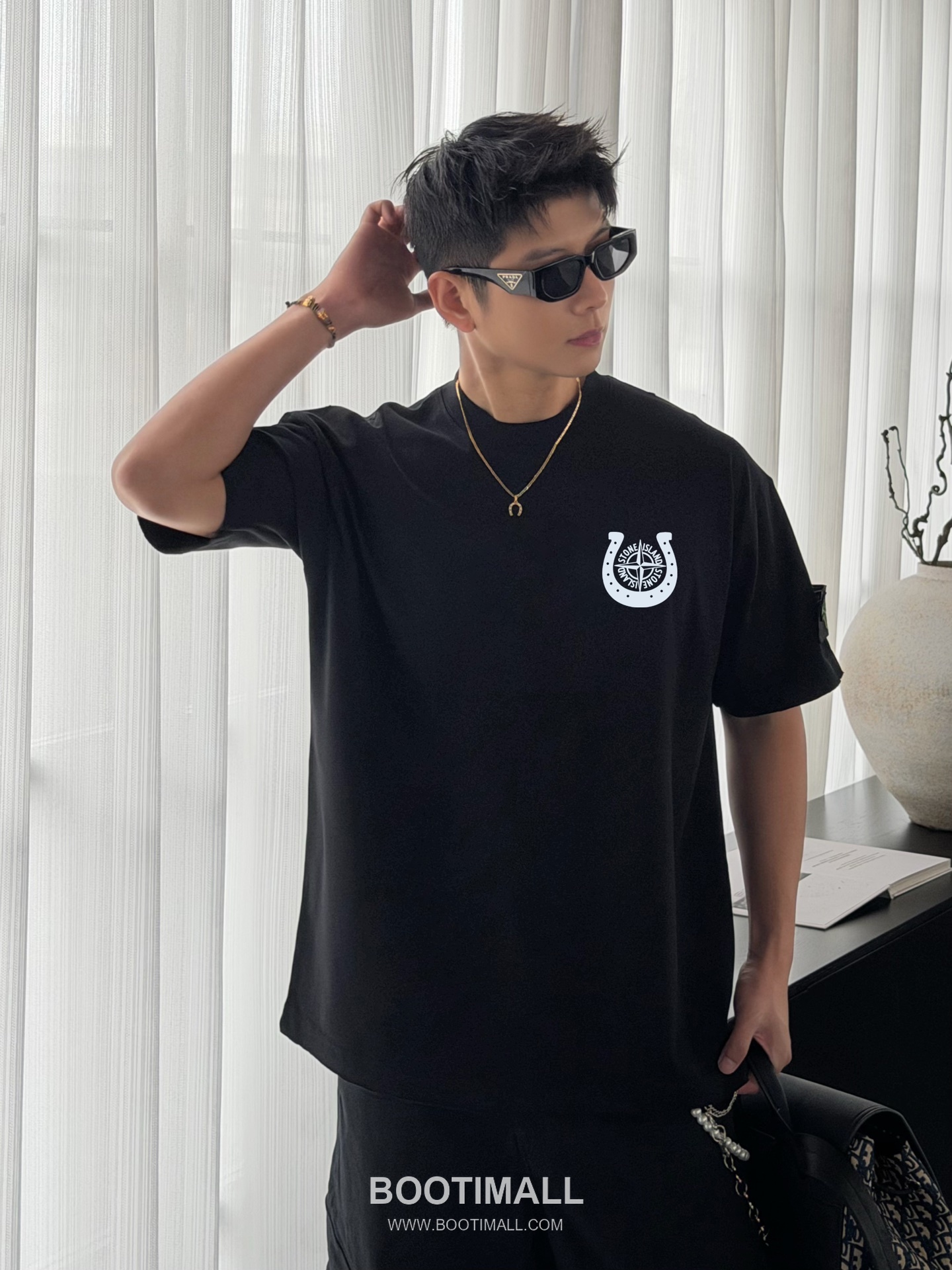 Stone Island 260g Crewneck Tee Black T-shirt 스톤아일랜드 260g 크루넥 티 블랙 티셔츠 1